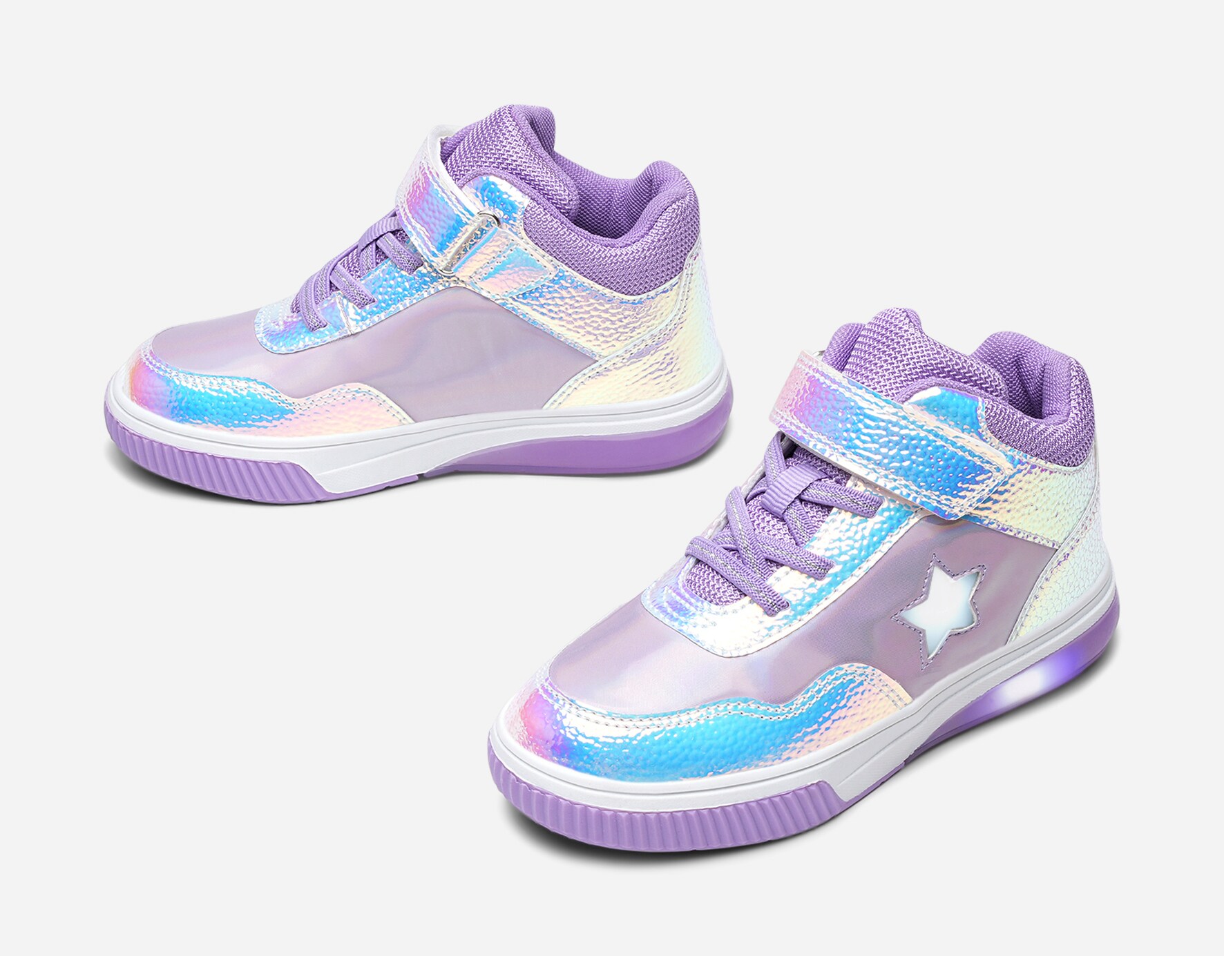 DINSKO, Höga sneakers med blinkande sula Lila