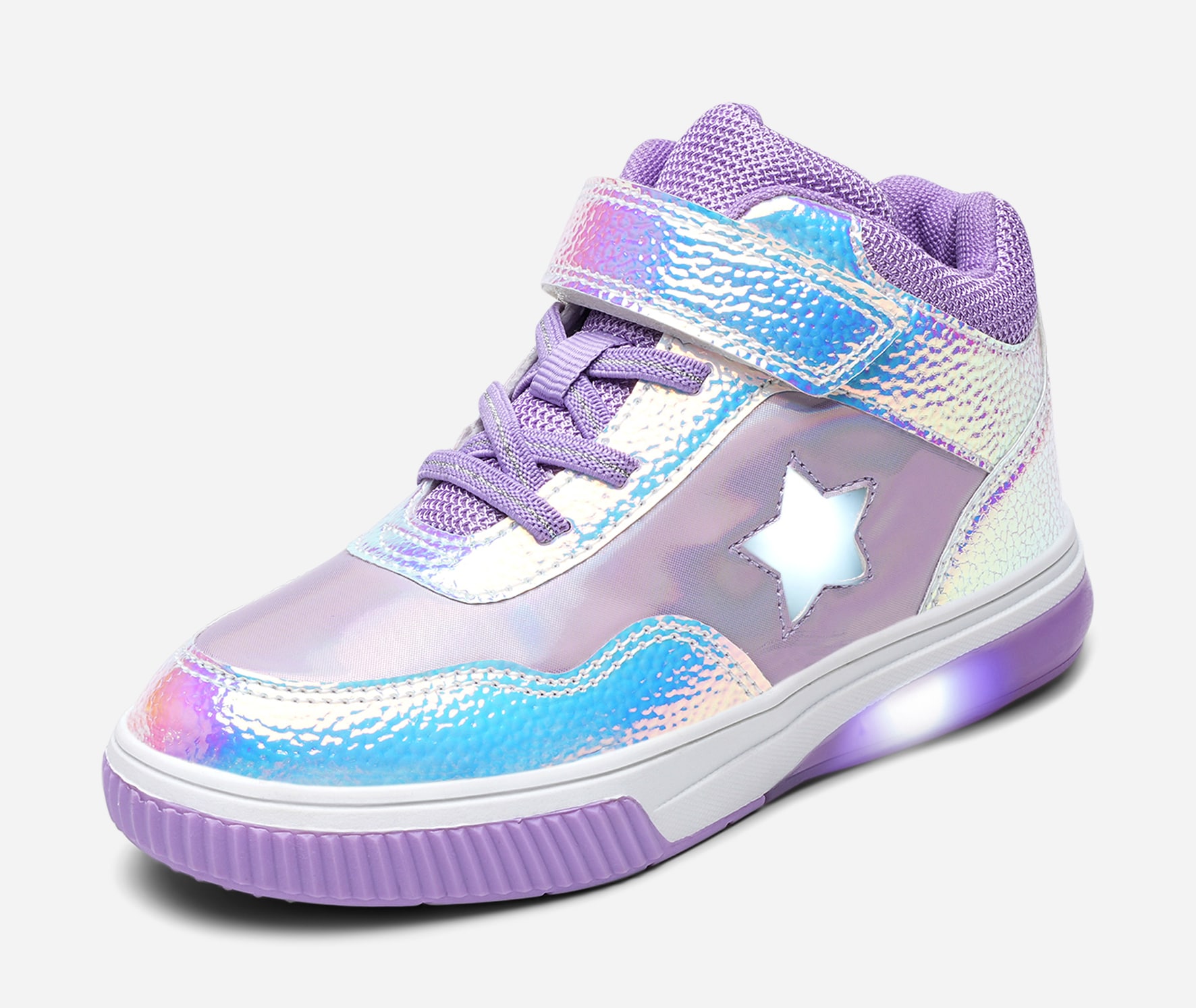 DINSKO, Höga sneakers med blinkande sula Lila