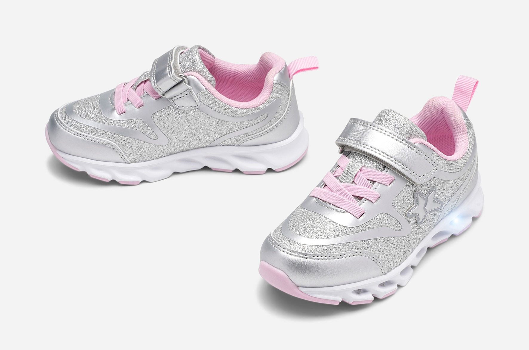 DINSKO, Blinkande sneakers Metallfärgade