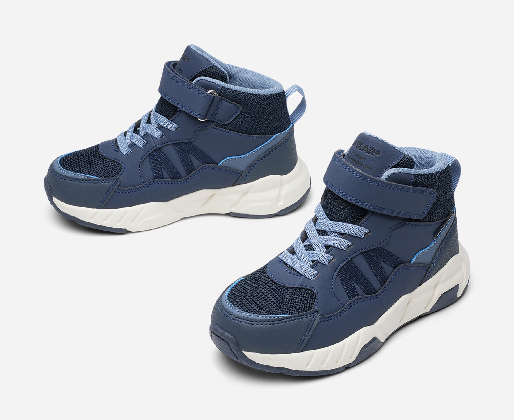 LINEAR, Höga sneakers, waterproof Blåa