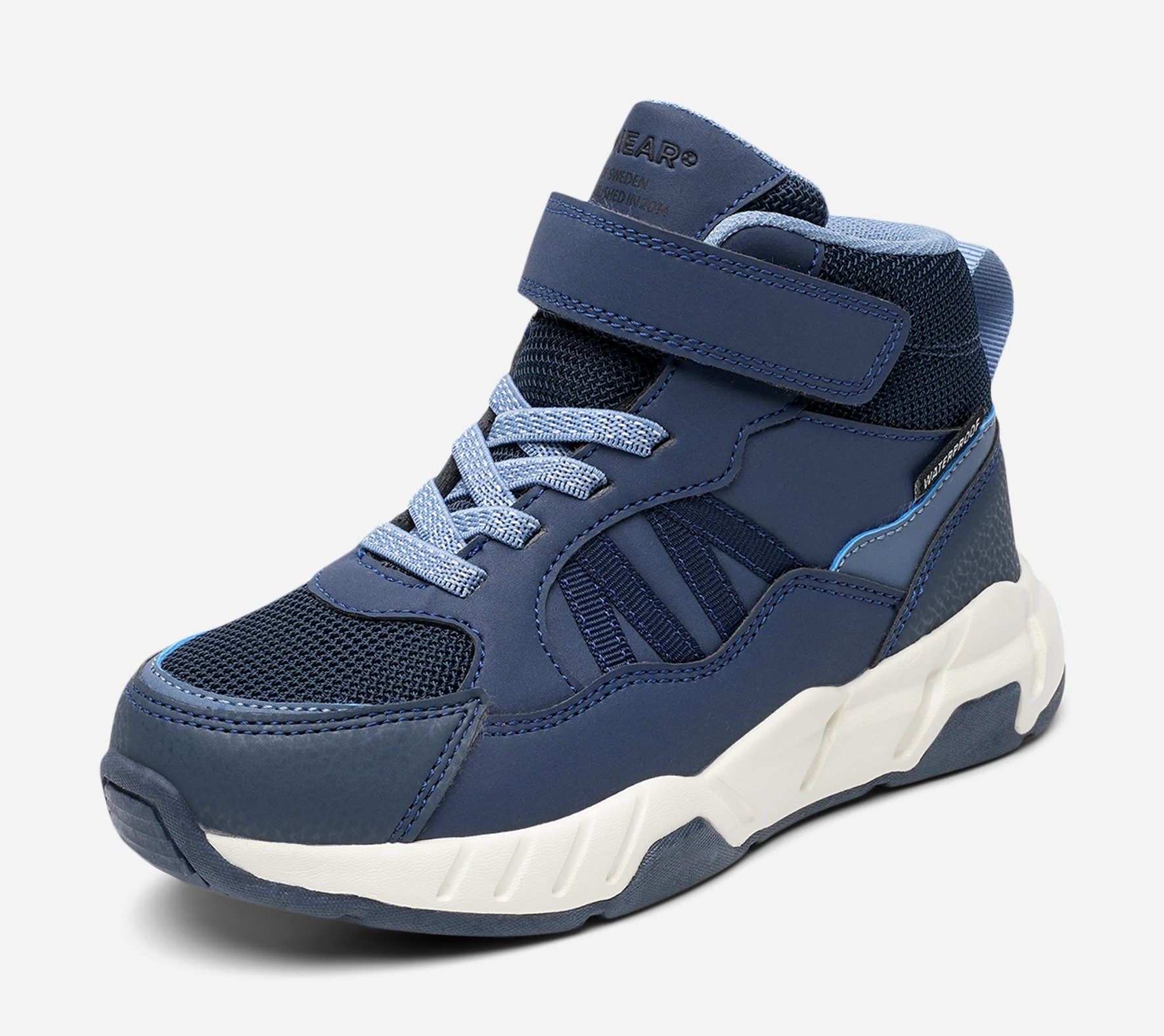 LINEAR, Höga sneakers, waterproof Blåa
