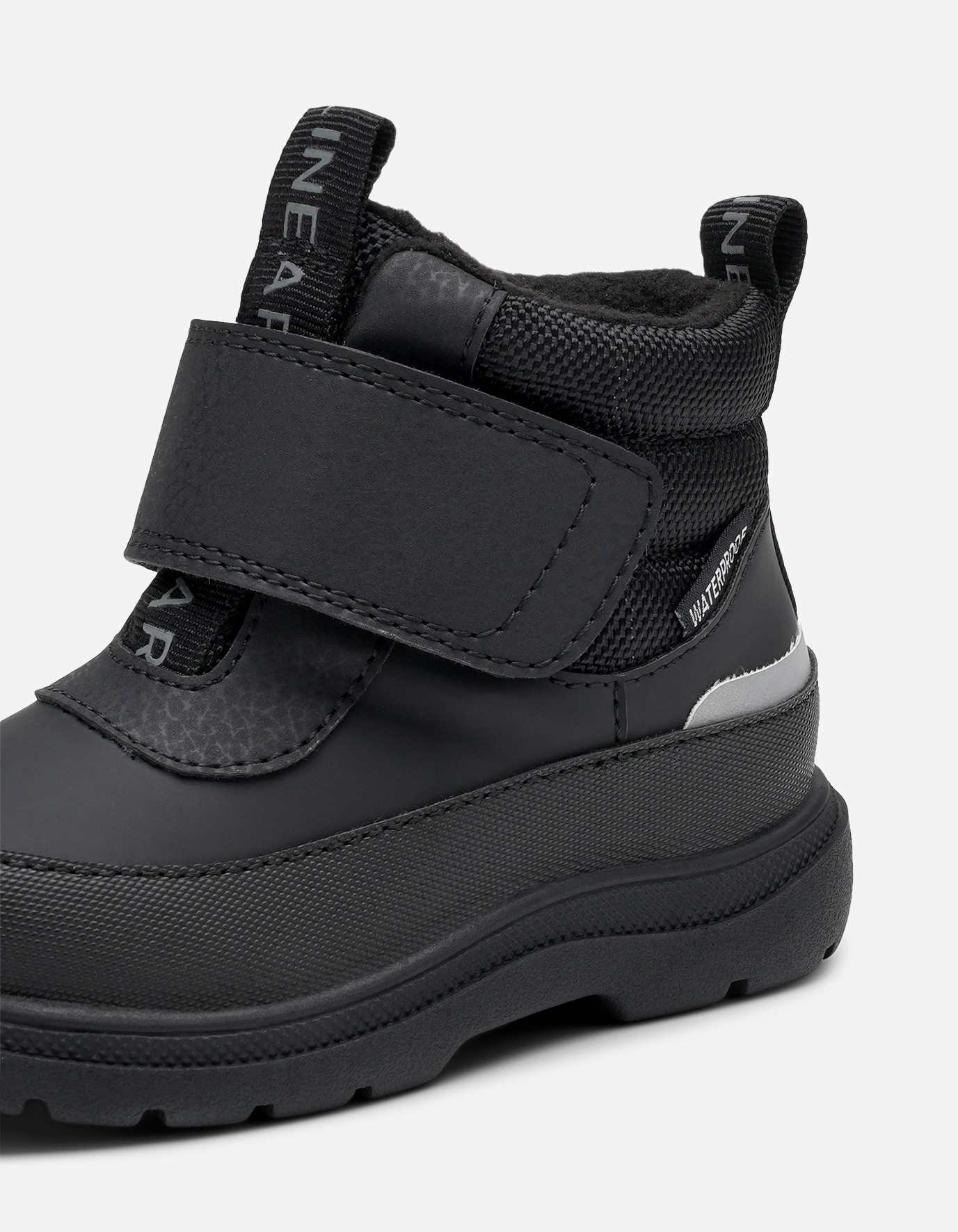 LINEAR, Fleecefodrade boots waterproof Svarta