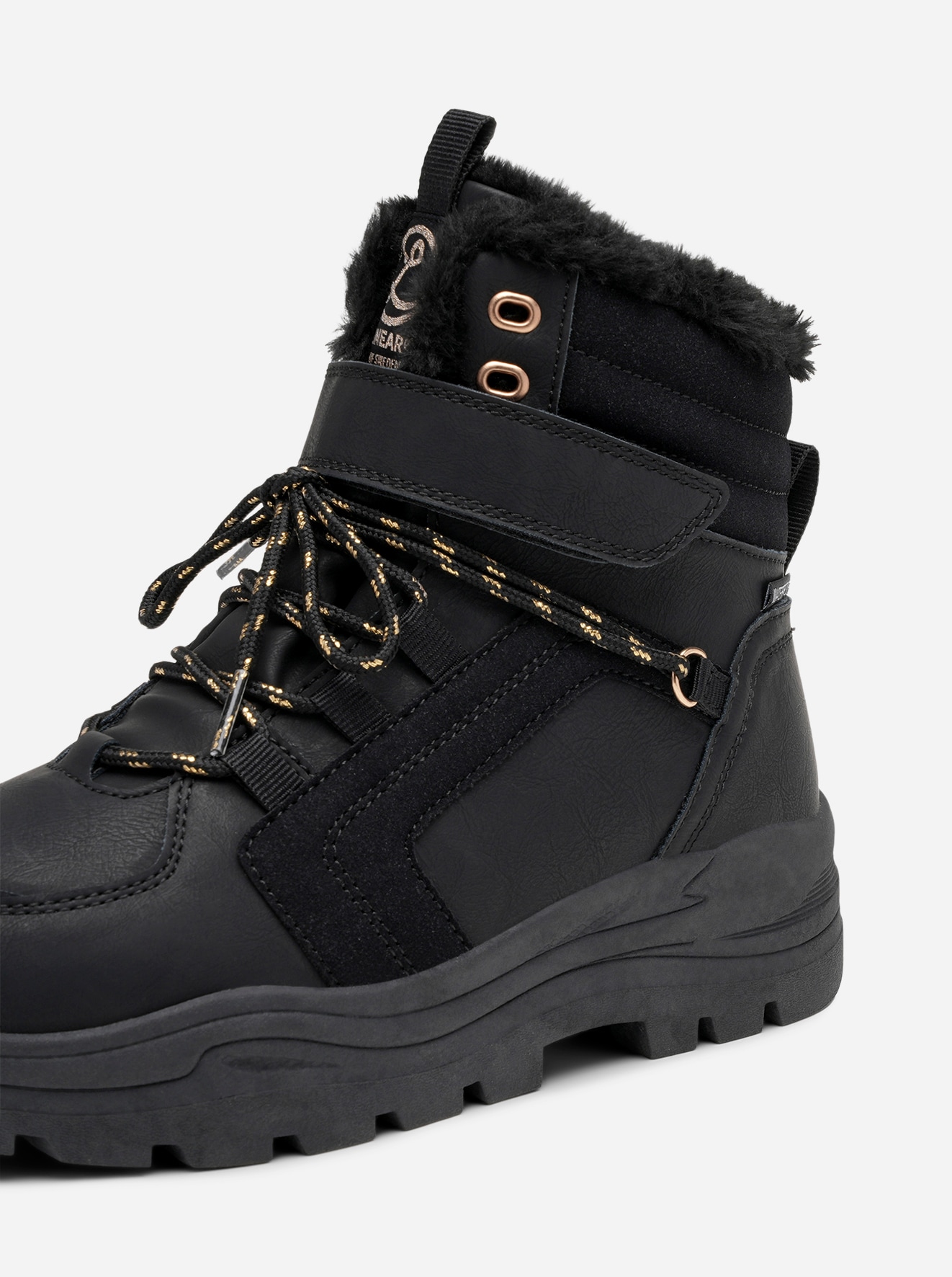 LINEAR, Varmfodrade kängor waterproof Svarta