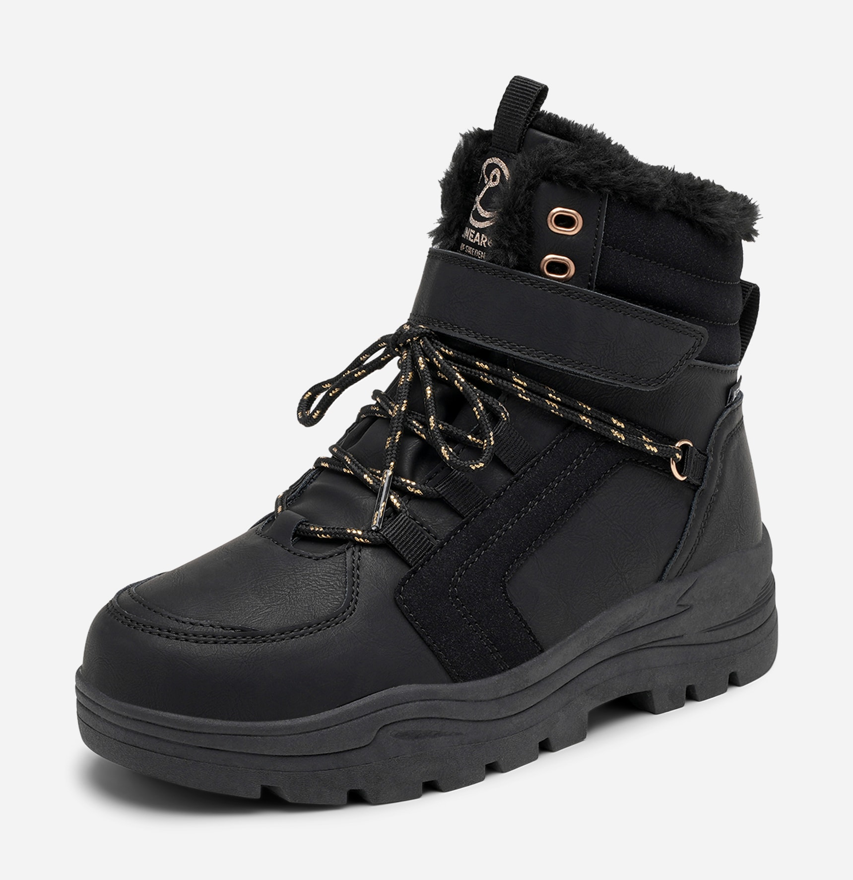 LINEAR, Varmfodrade kängor waterproof Svarta