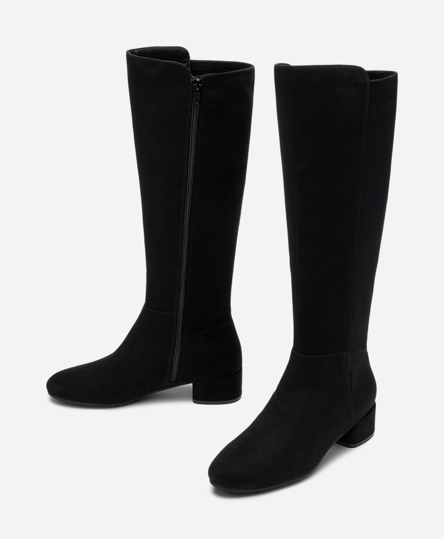 SO ALL, Stövlar med stretchskaft Svarta