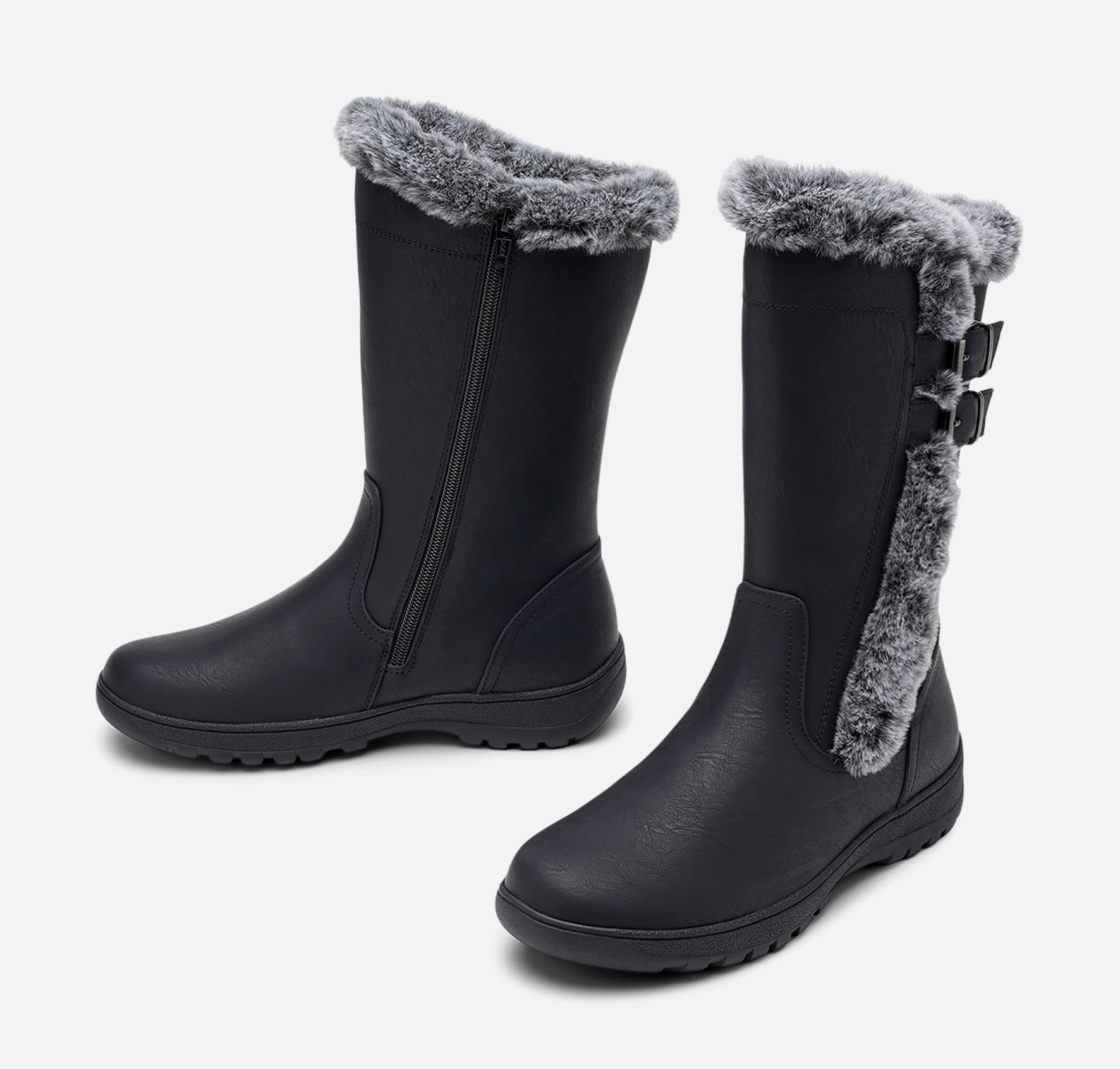SO ALL, Varmfodrade stövlar, waterproof Svarta