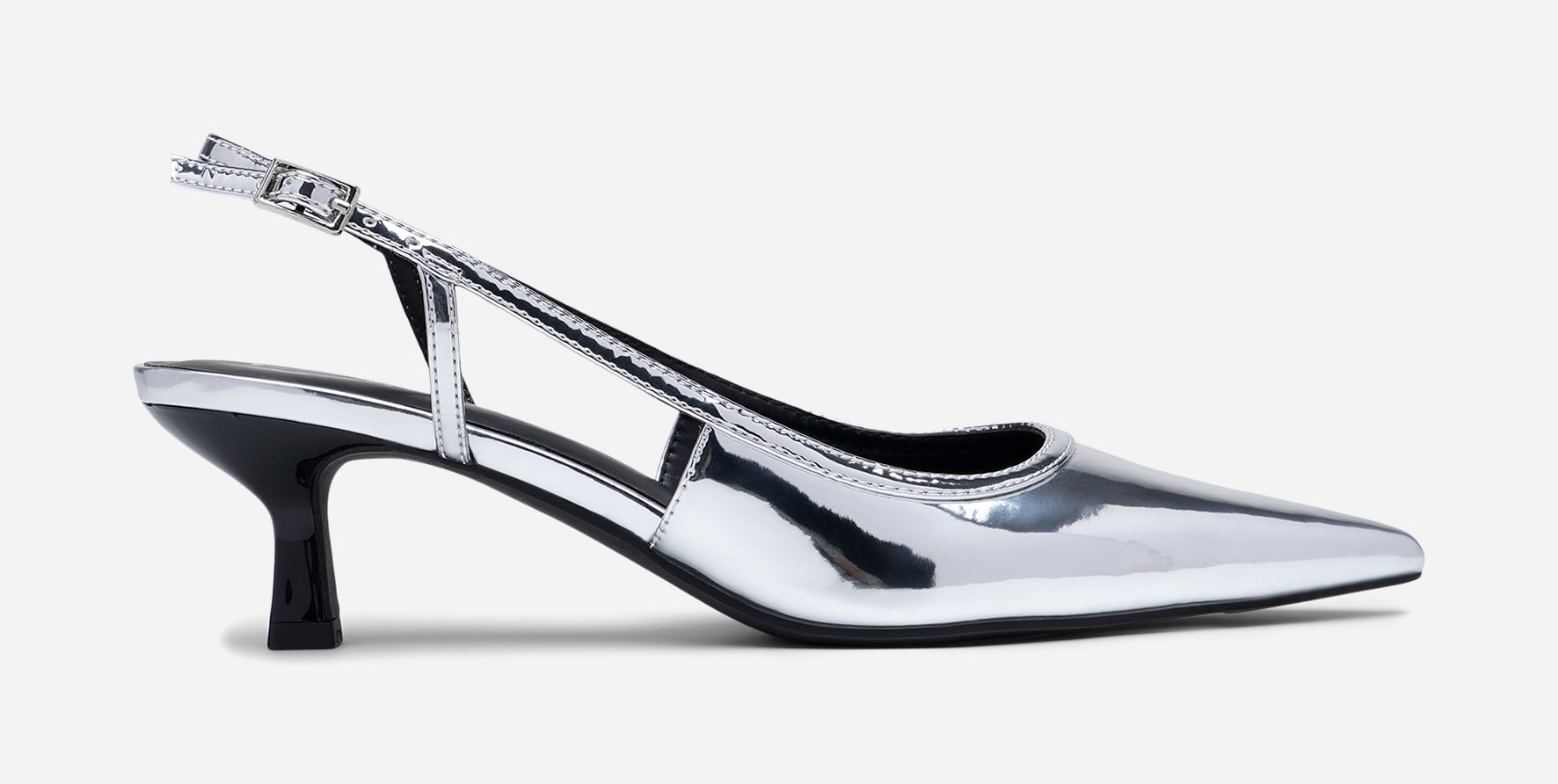 XIT, Pumps med slingback Metallfärgade