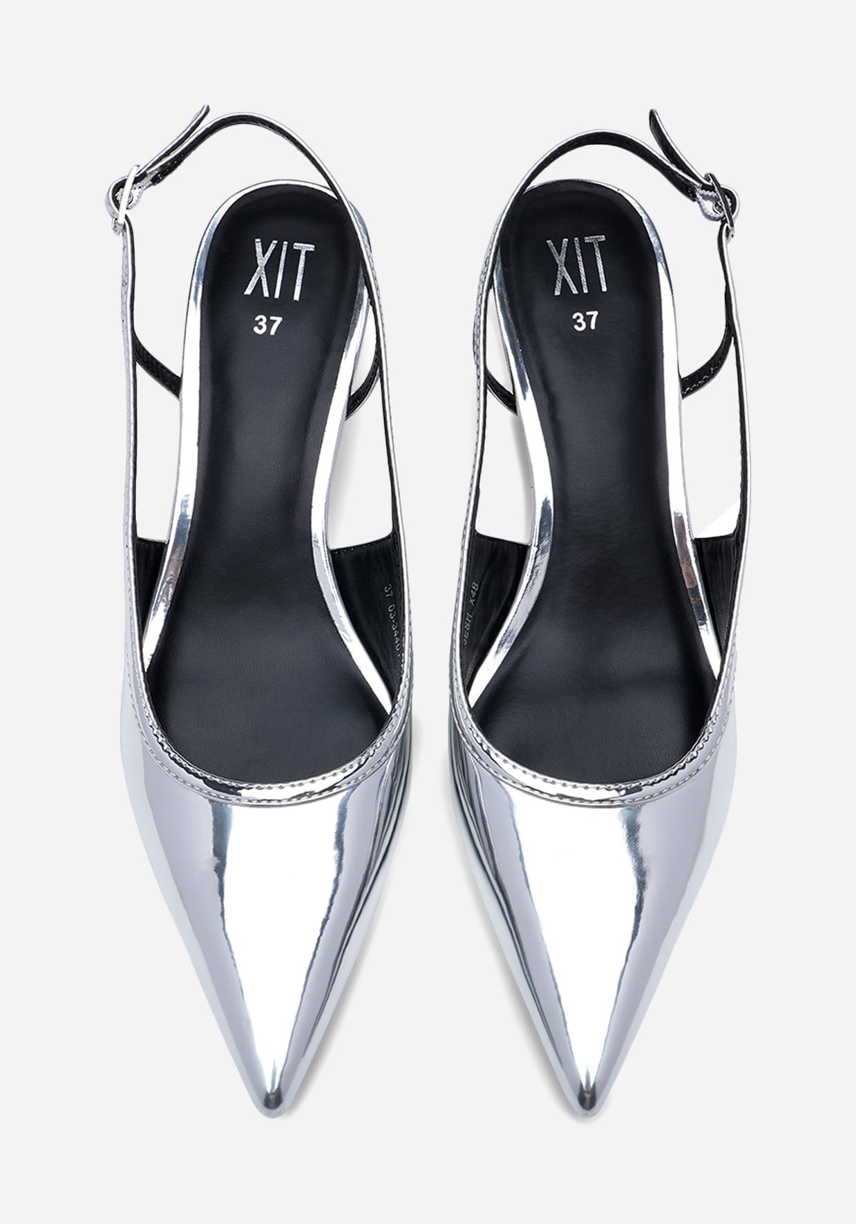 XIT, Pumps med slingback Metallfärgade