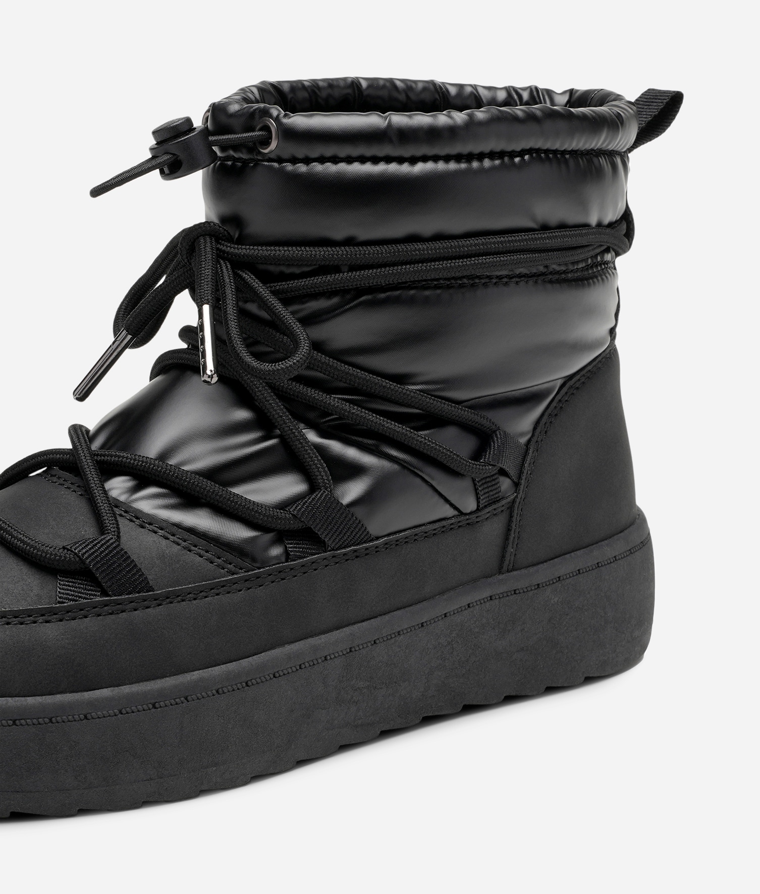 ATTITUDE, Varmfodrade boots Svarta