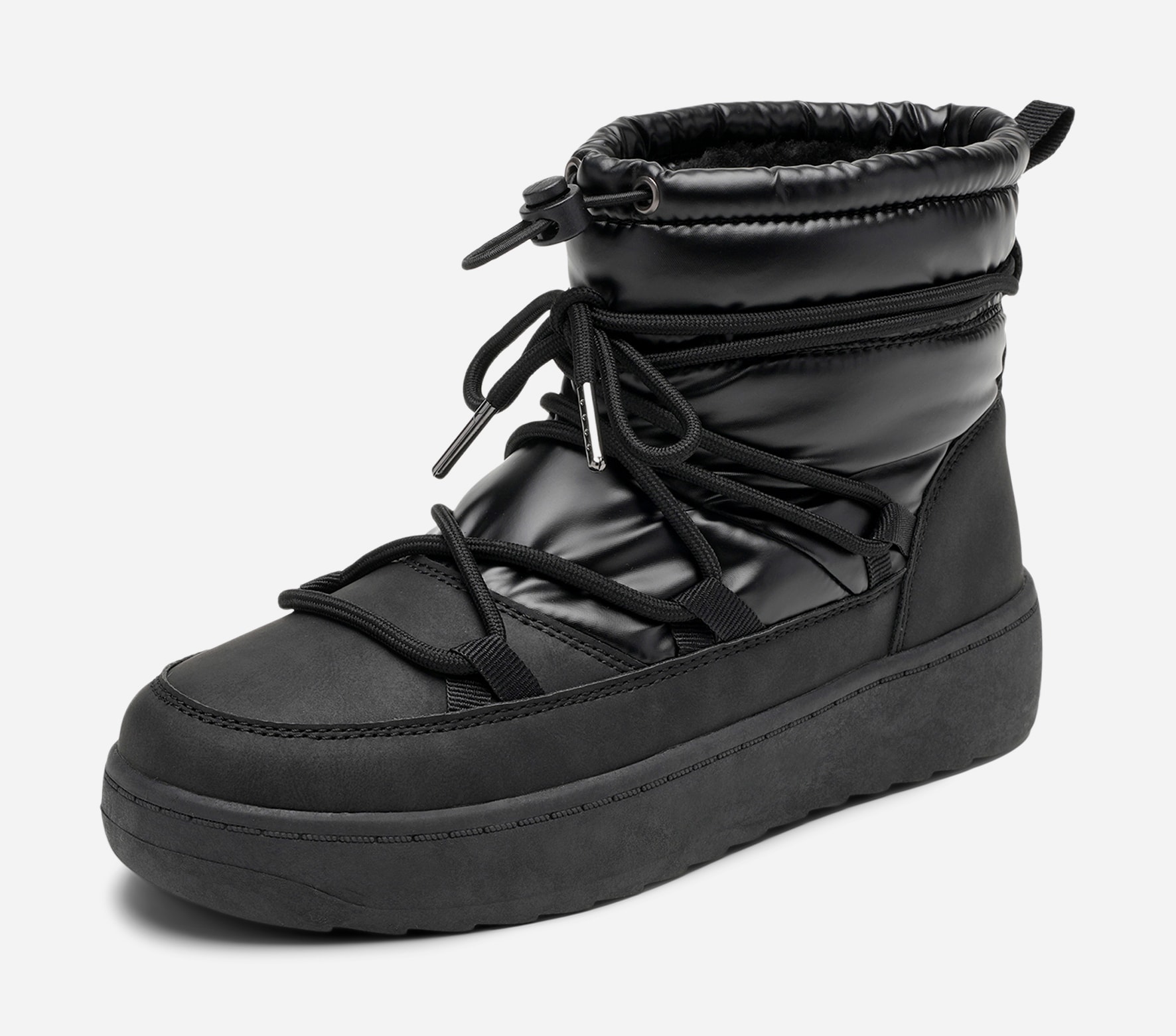 ATTITUDE, Varmfodrade boots Svarta