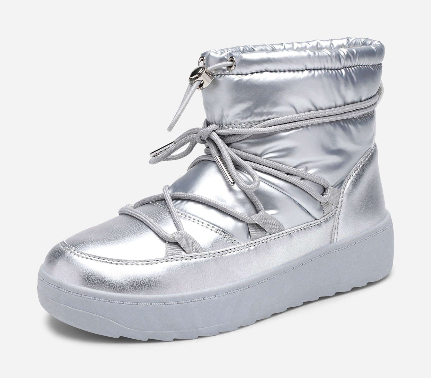 ATTITUDE, Varmfodrade boots Metallfärgade