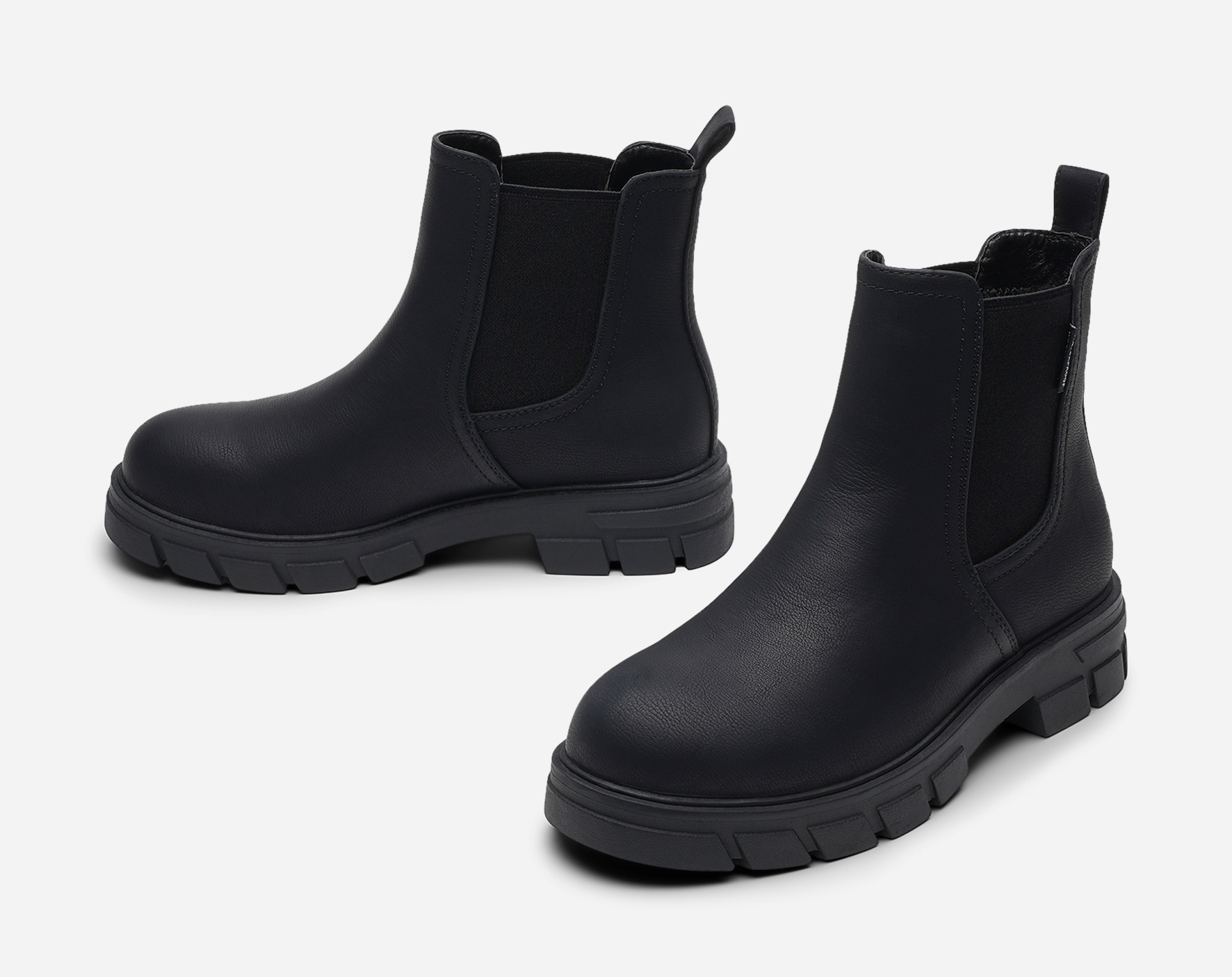 SO ALL, Varmfodrade boots med inbyggd brodd Svarta