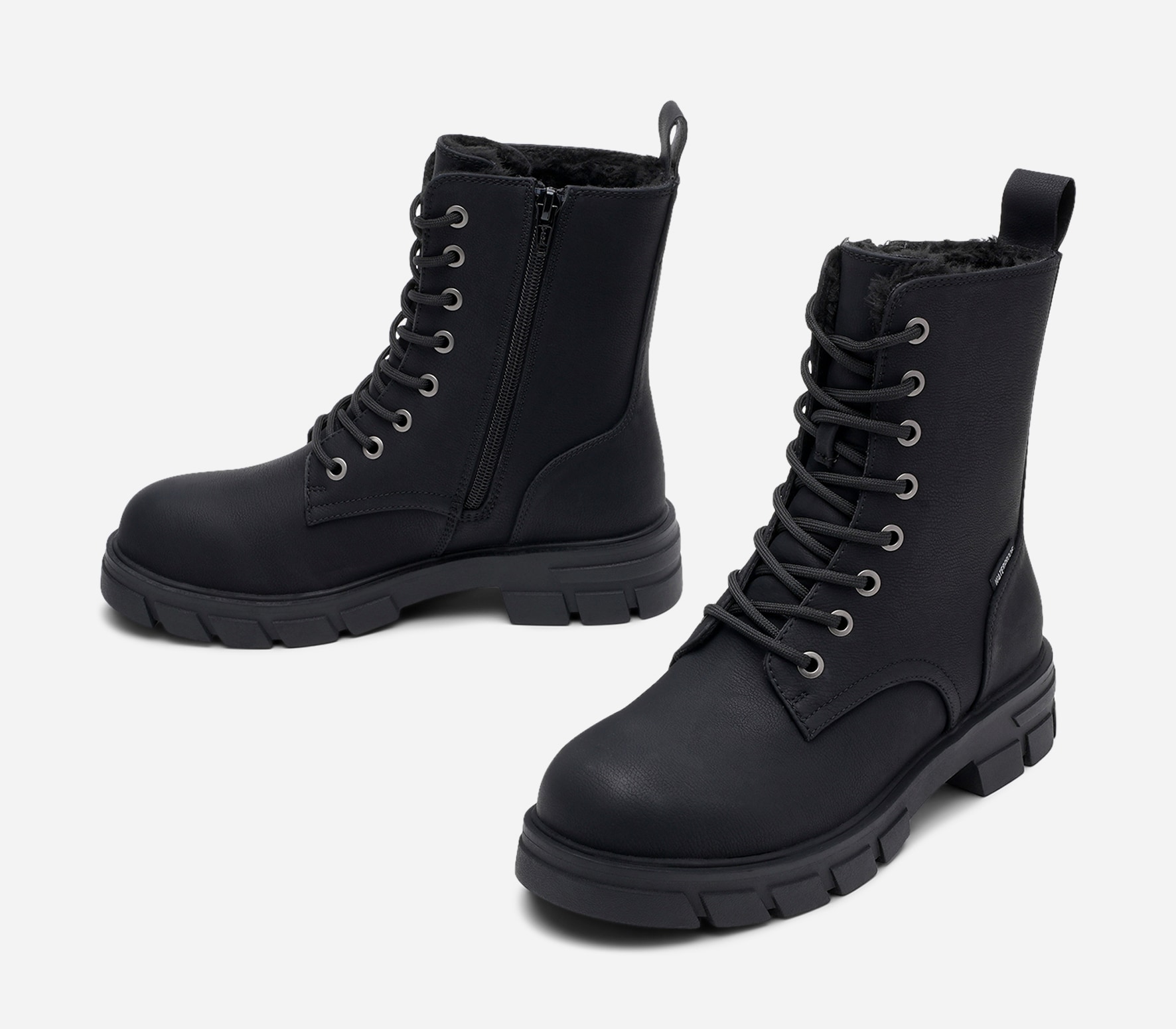 SO ALL, Varmfodrade kängor med inbyggd brodd Svarta