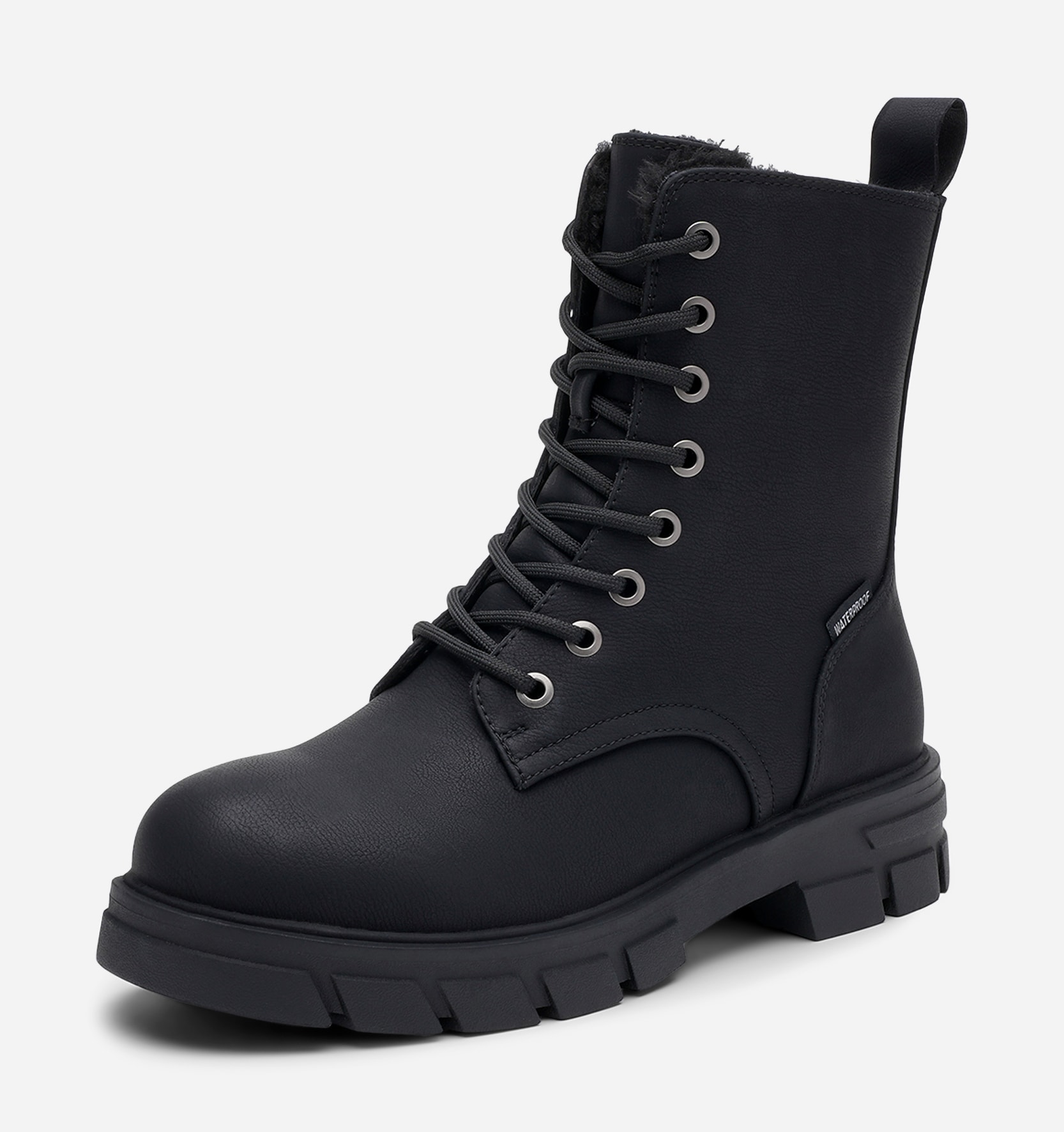 SO ALL, Varmfodrade kängor med inbyggd brodd Svarta