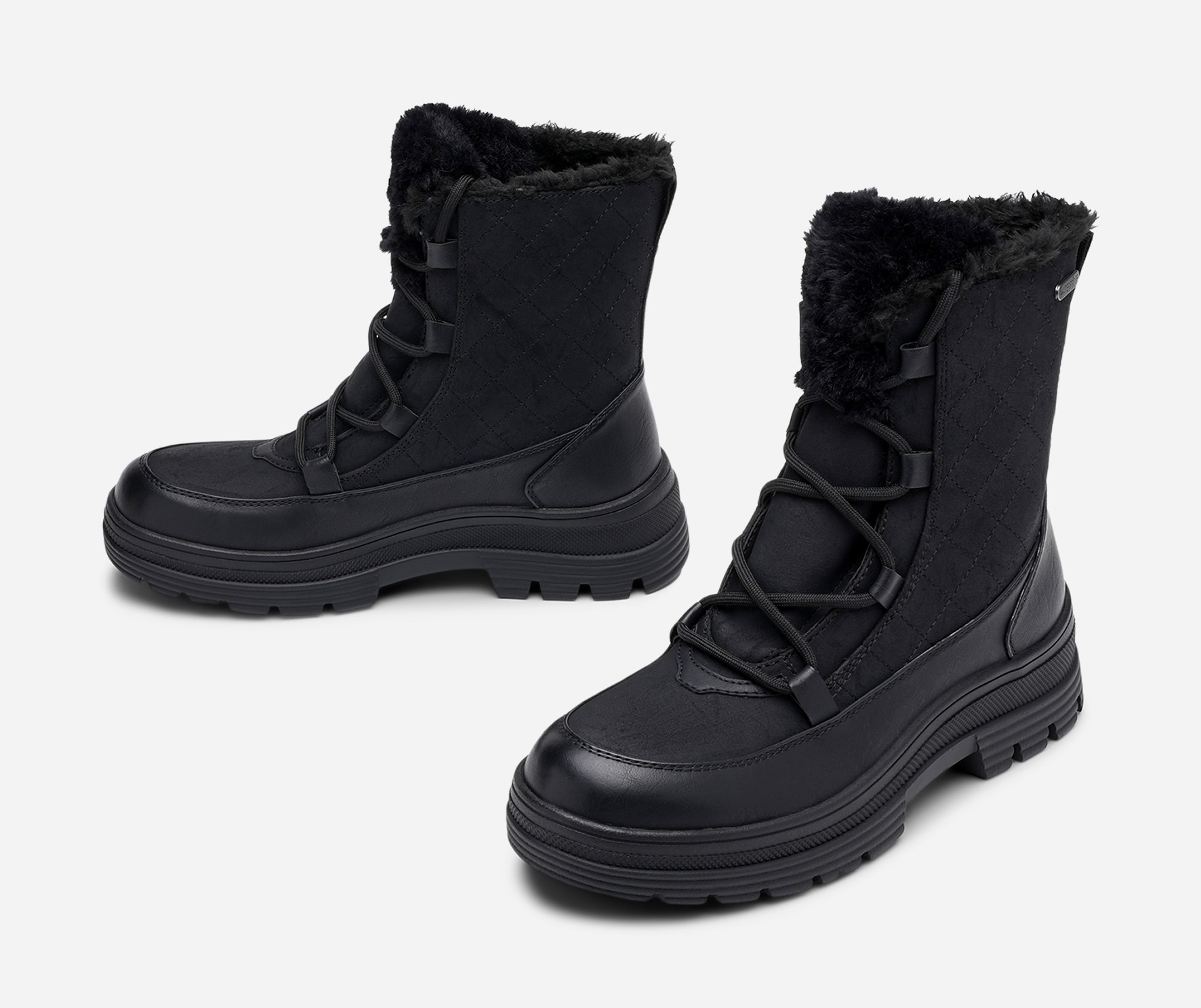 LINEAR, Varmfodrade kängor waterproof Svarta