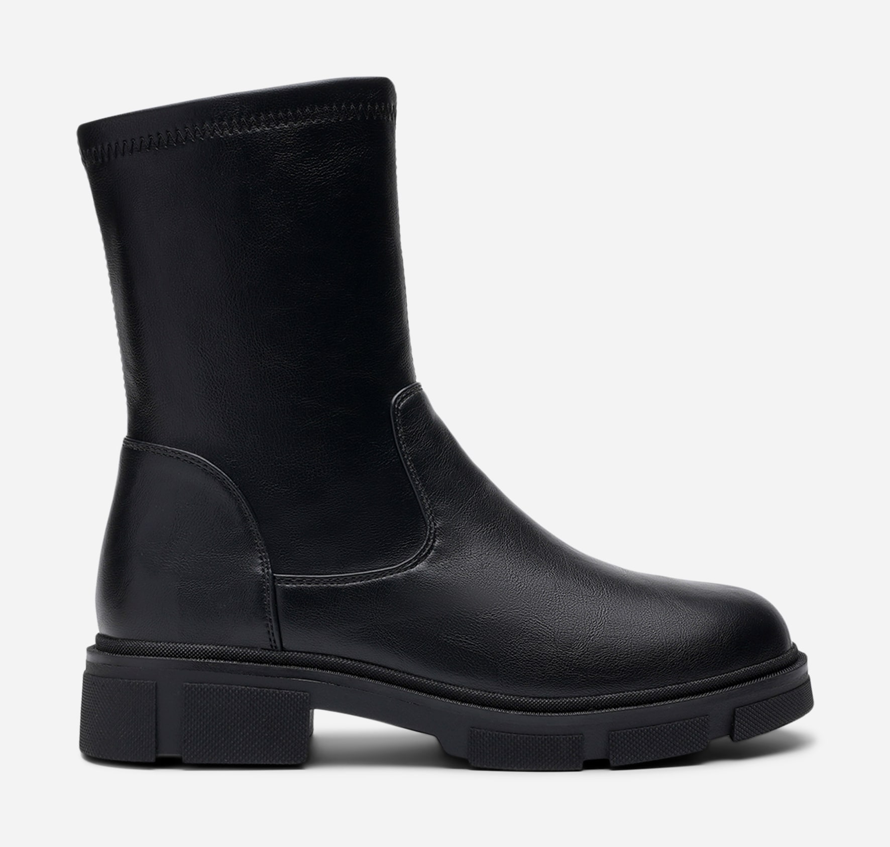 SO ALL, Boots med stretch Svarta