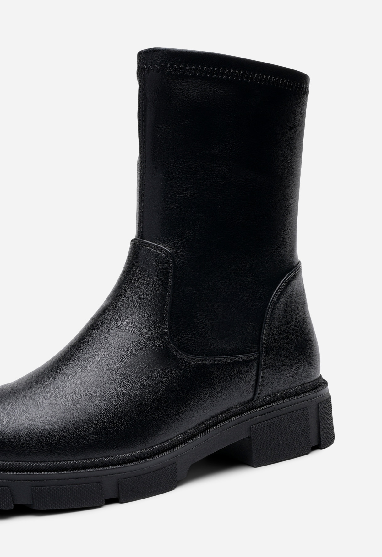 SO ALL, Boots med stretch Svarta