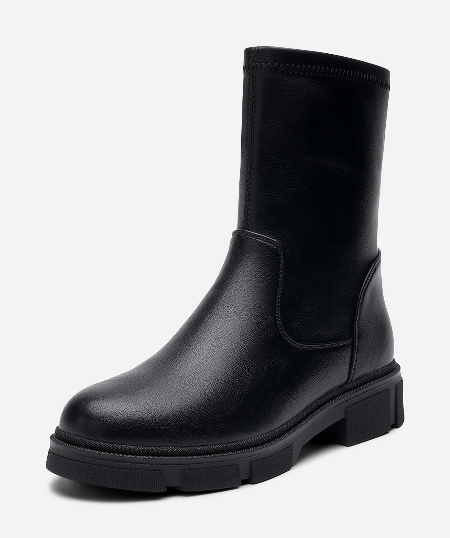 SO ALL, Boots med stretch Svarta