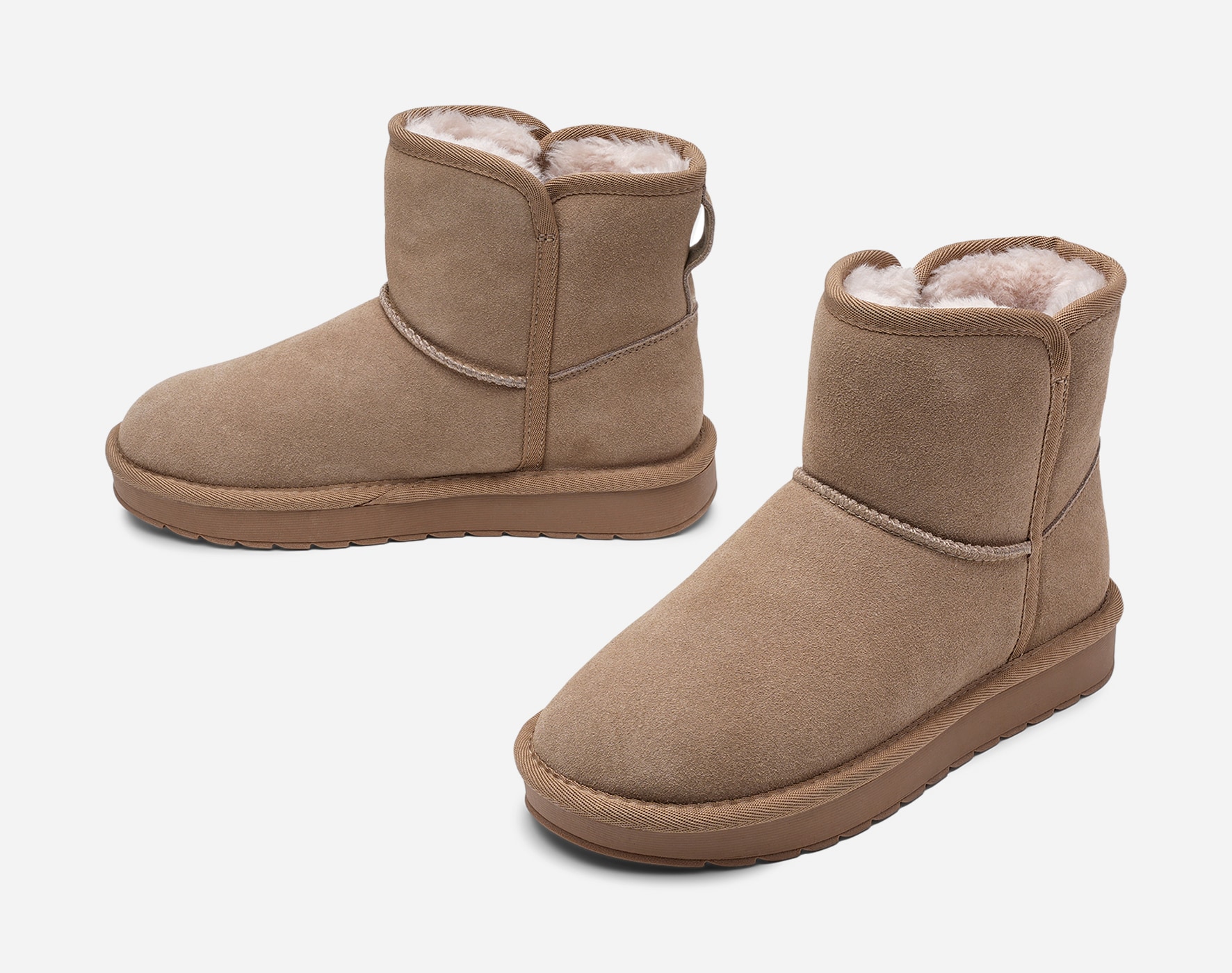 PACE, Varmfodrade boots Beigea