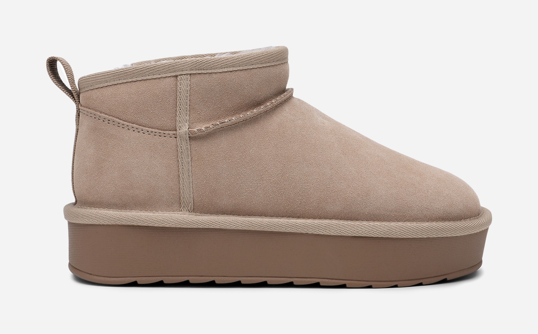 PACE, Varmfodrade boots Beigea