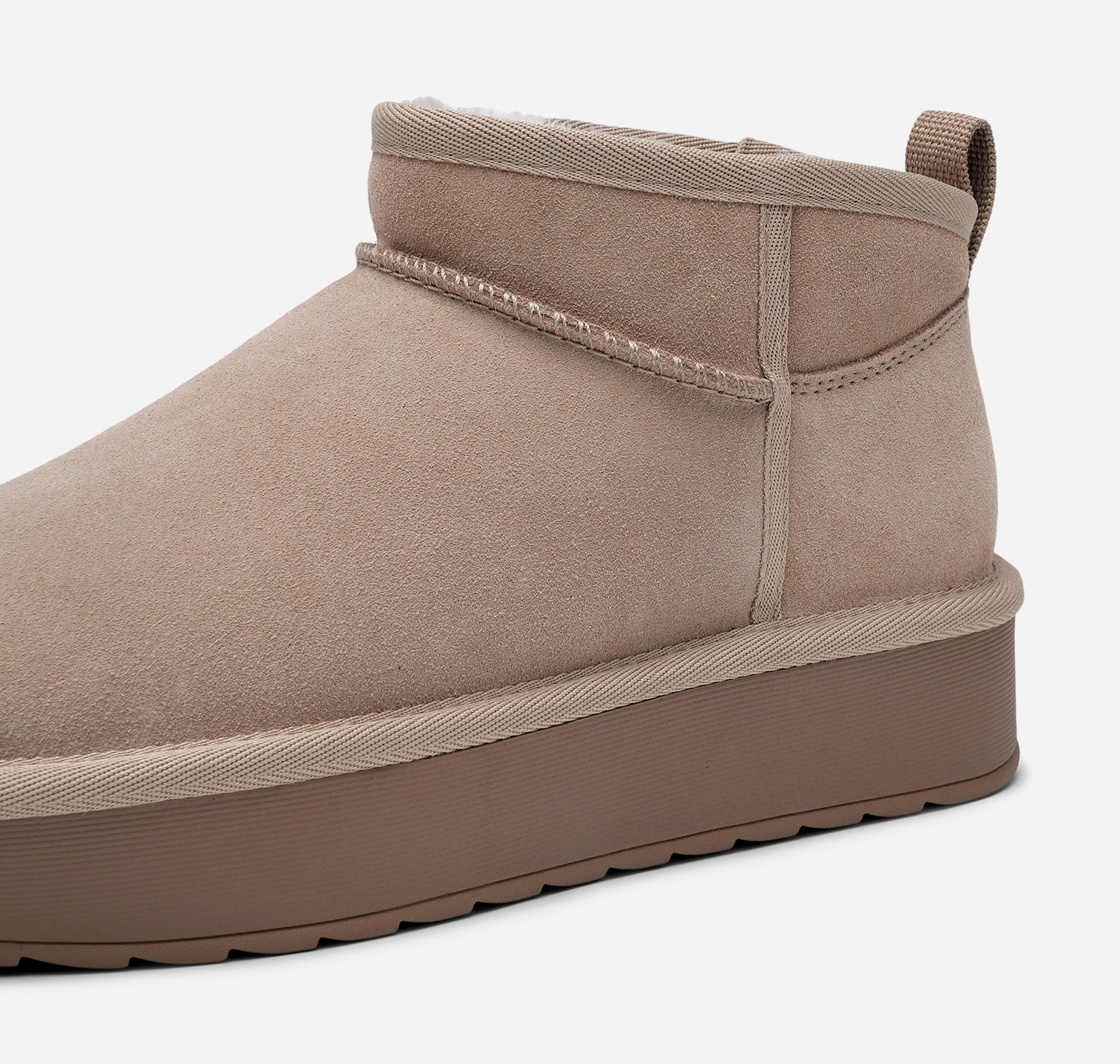 PACE, Varmfodrade boots Beigea