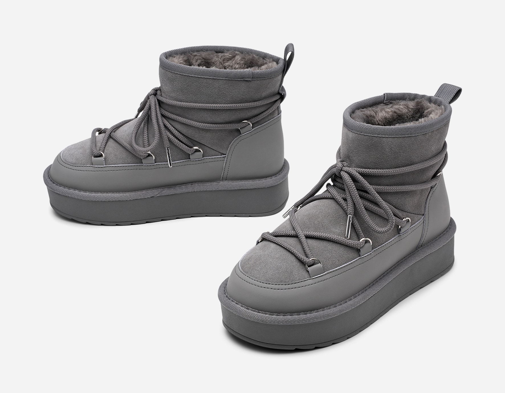 PACE, Varmfodrade boots Gråa
