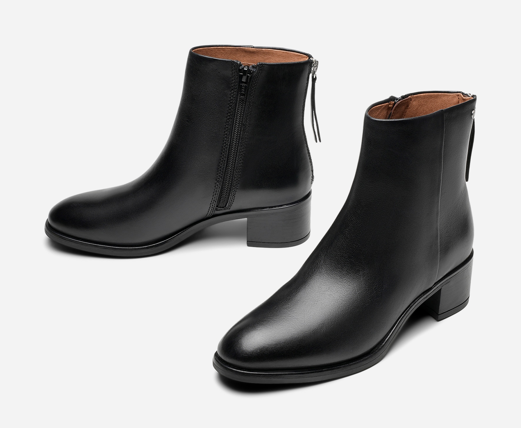 PACE, Boots med dragkedja Svarta