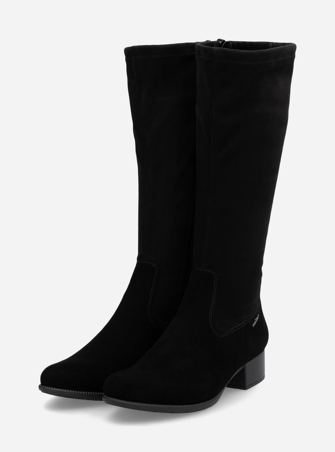 RIEKER, Stövlar med stretchskaft Svarta