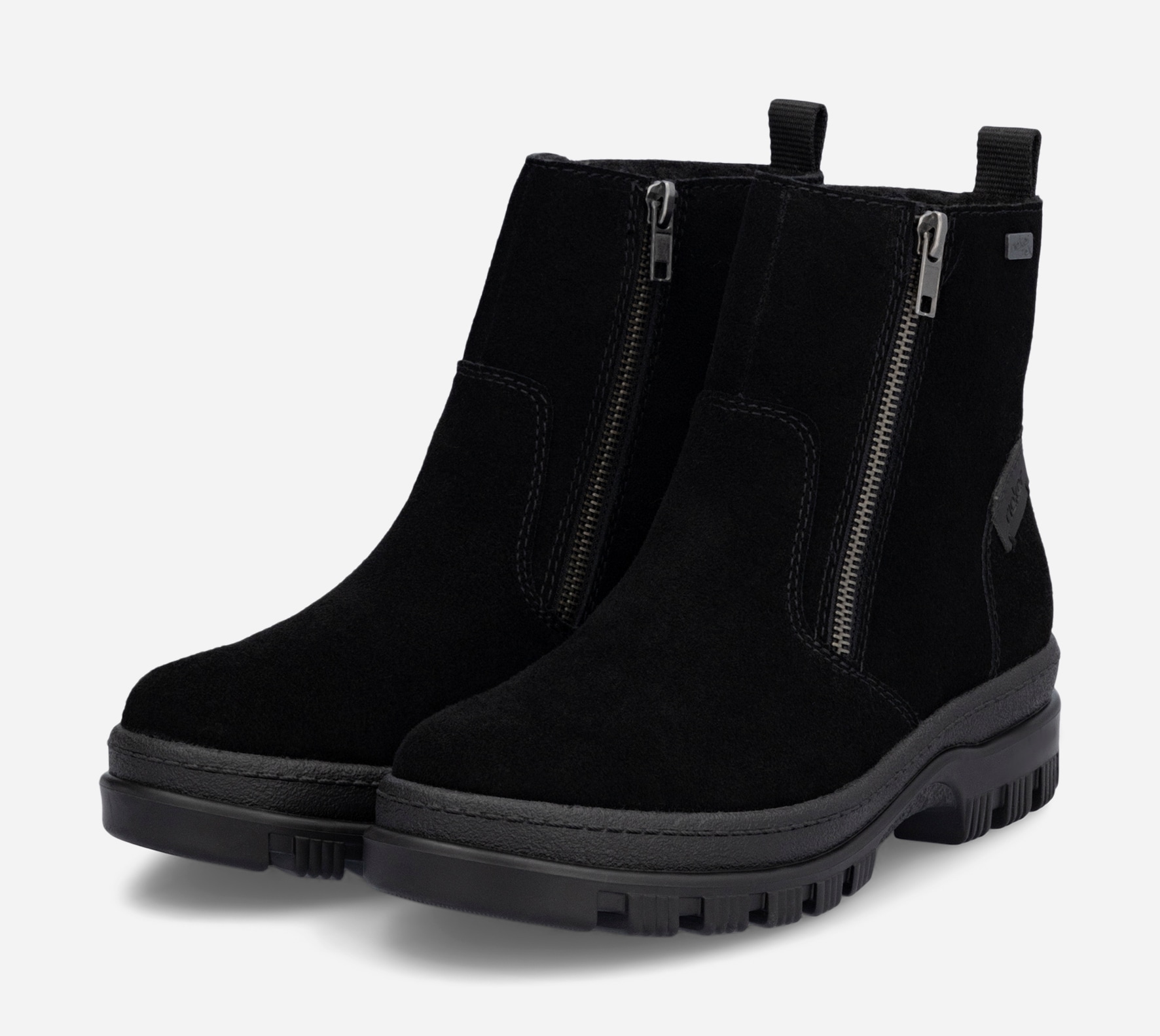 RIEKER, Varmfodrade boots Svarta