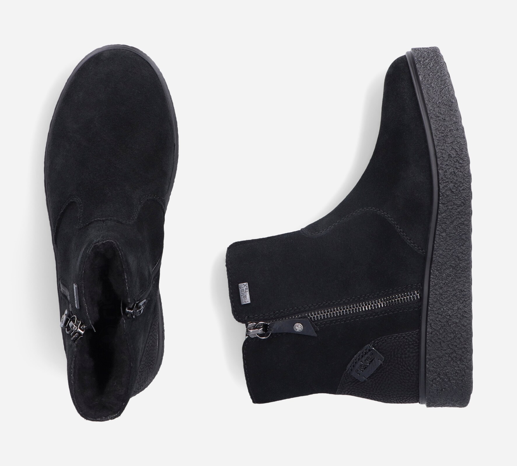 RIEKER, Boots Svarta