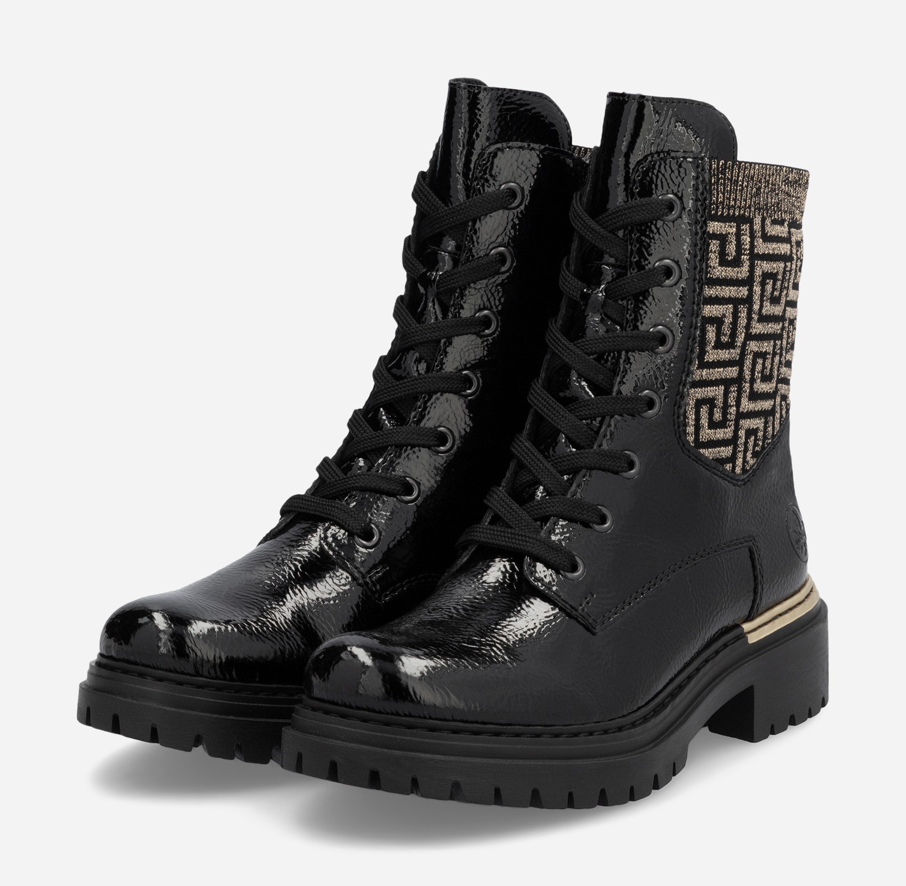 RIEKER, Kängor Svarta