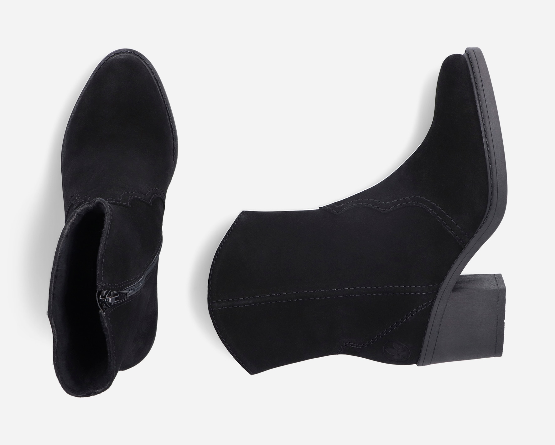 RIEKER, Cowboyboots Svarta