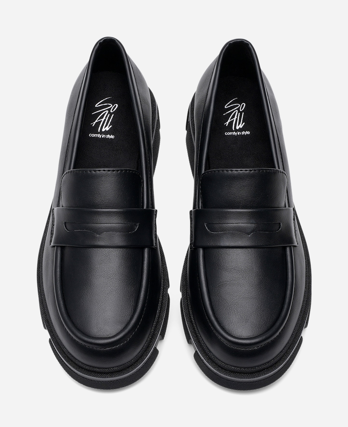 SO ALL, Loafers Svarta