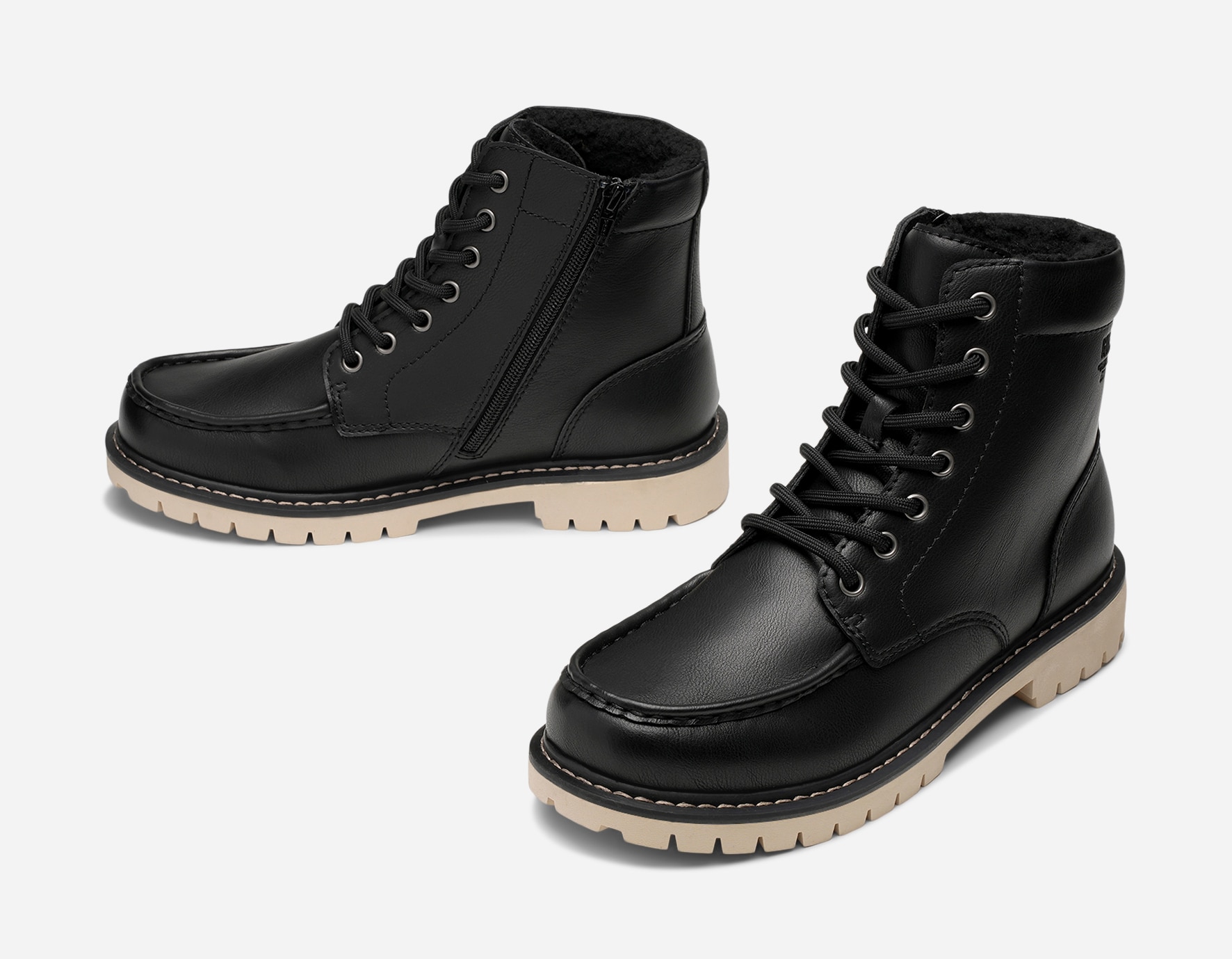 IGUASSU, Varmfodrade kängor Svarta