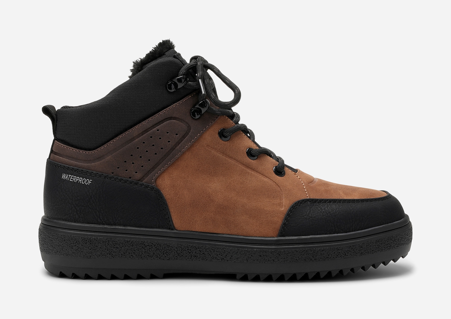 LINEAR, Varmfodrade höga sneakers waterproof Svarta