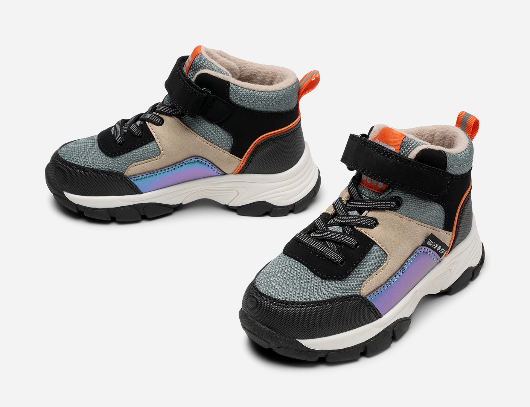 DINSKO, Fleecefodrade höga sneakers waterproof Flerfärgade