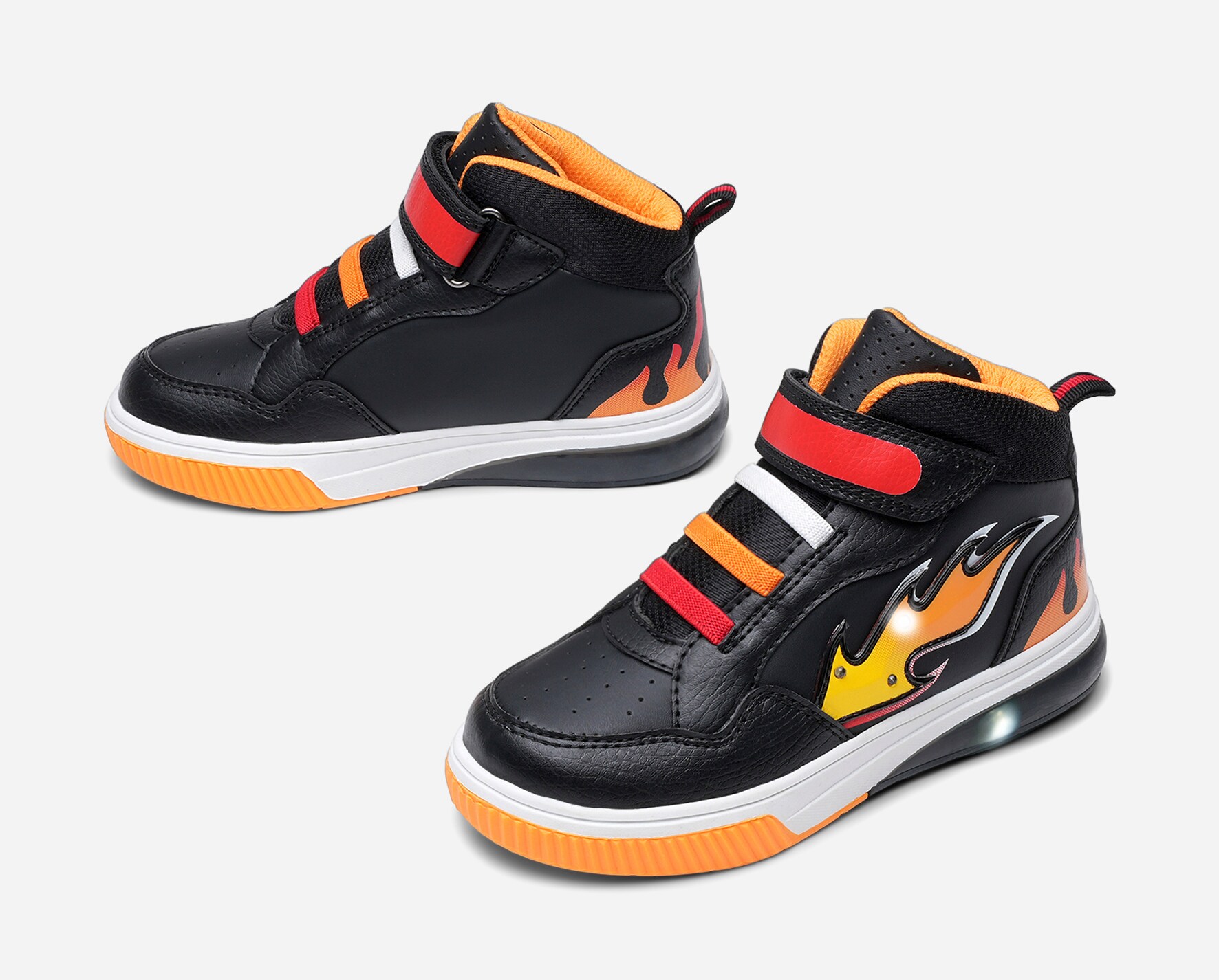 DINSKO, Blinkande höga sneakers Svarta