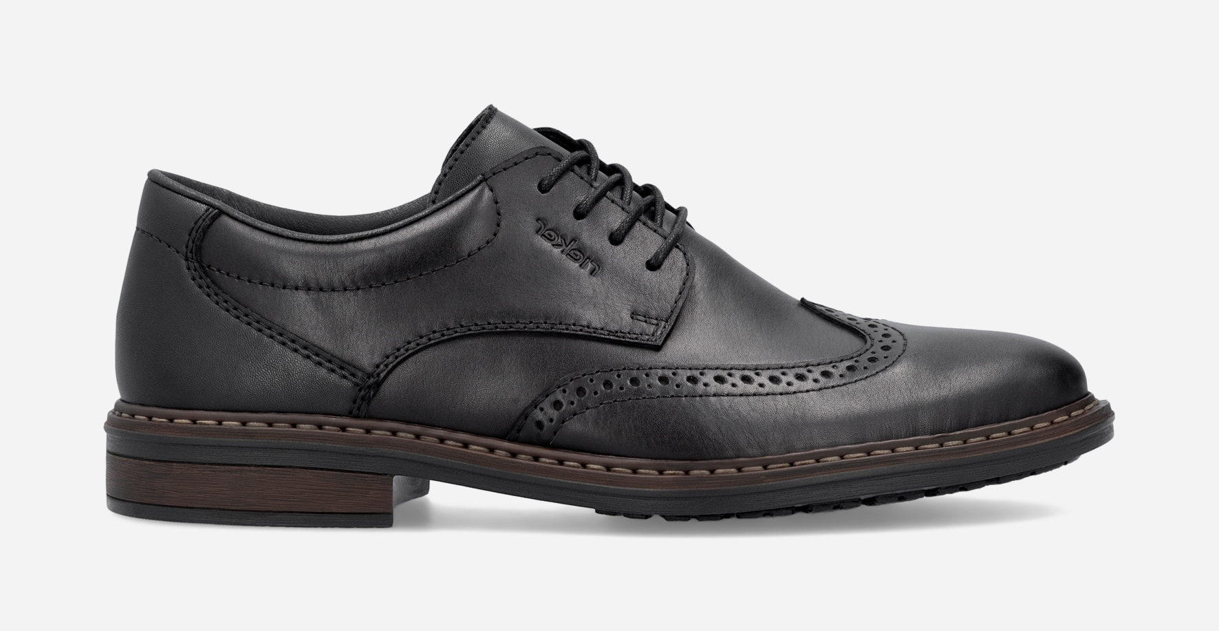 RIEKER, Brogue Svarta