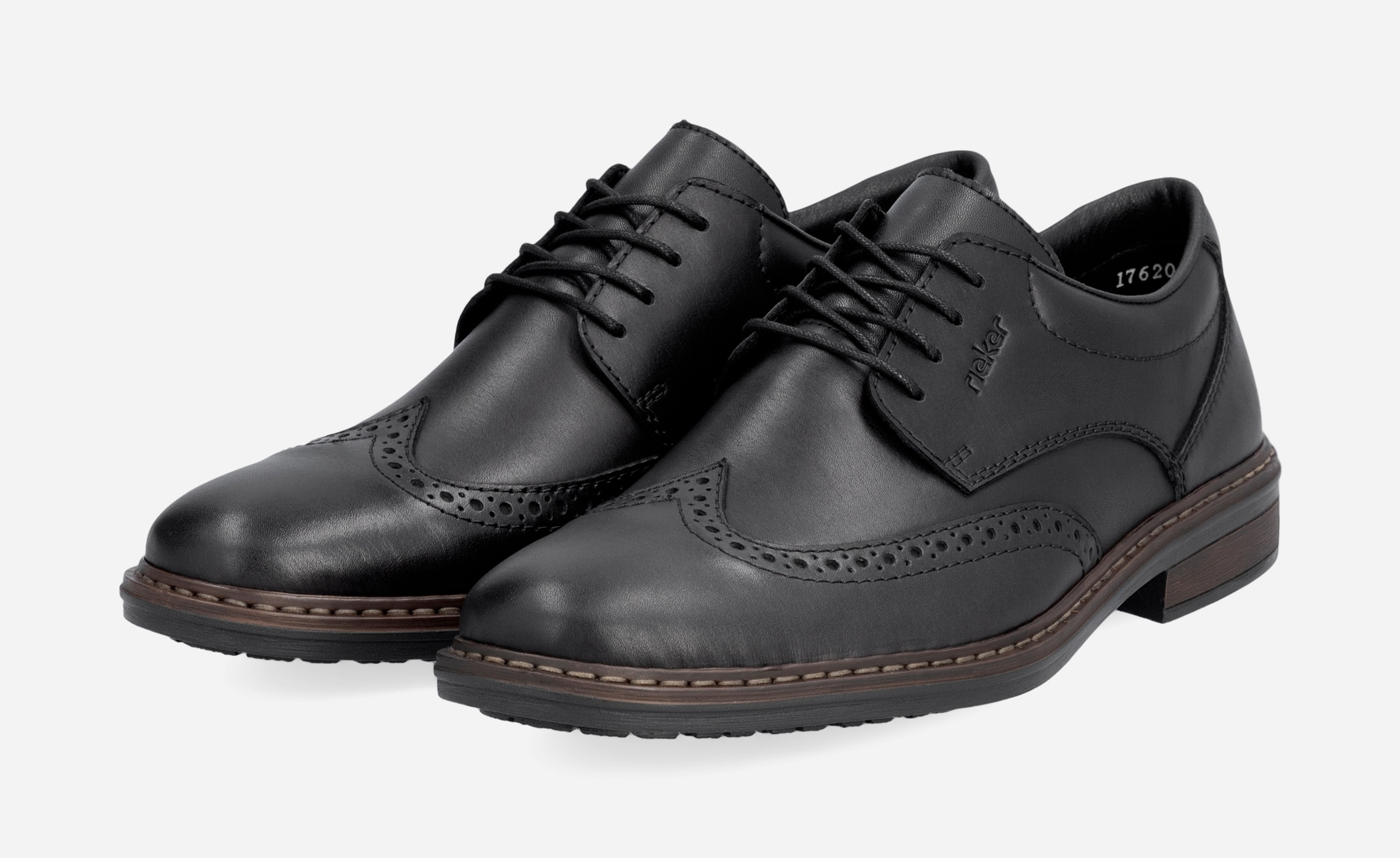 RIEKER, Brogue Svarta