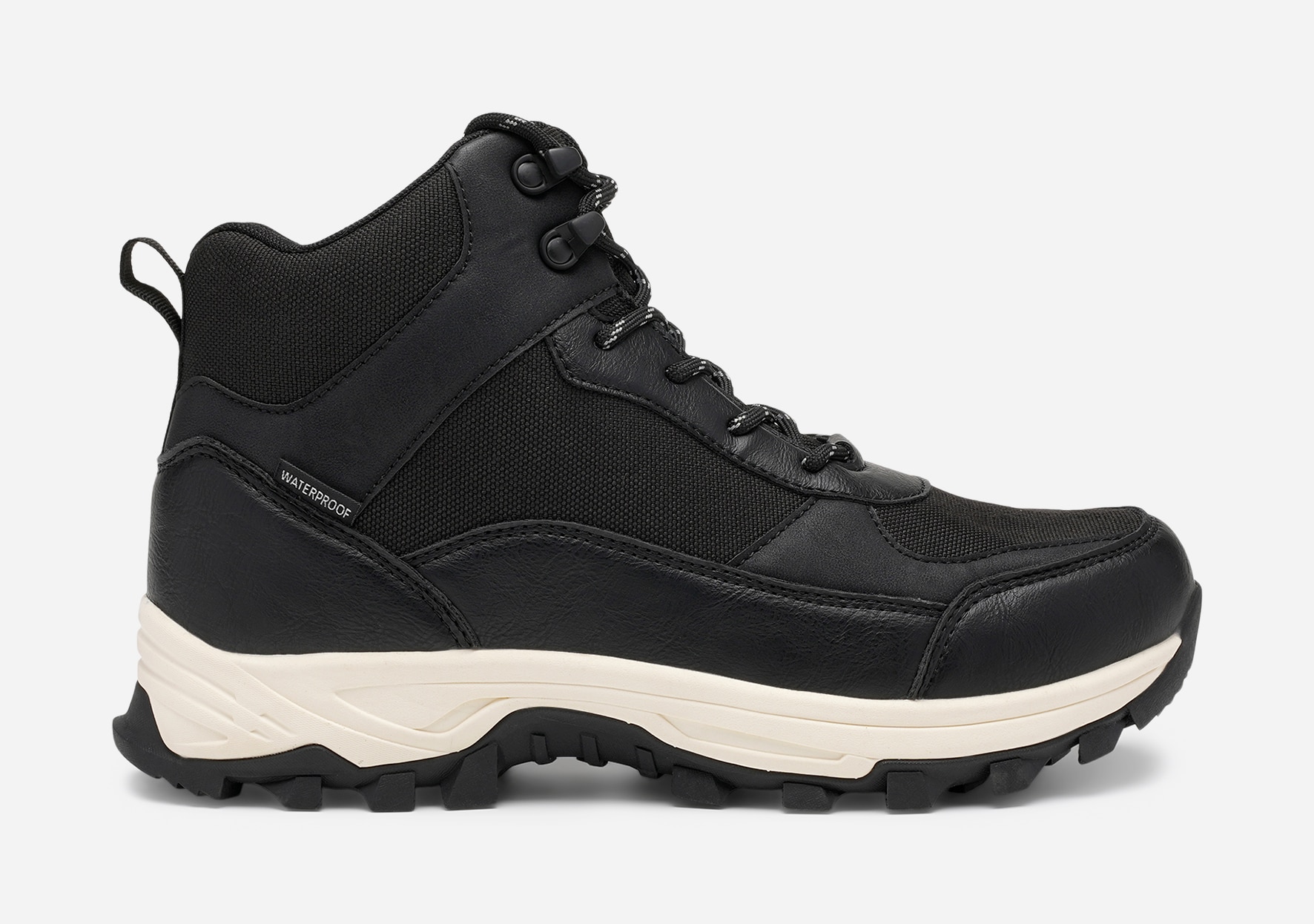 LINEAR, Varmfodrade kängor med inbyggd brodd Svarta