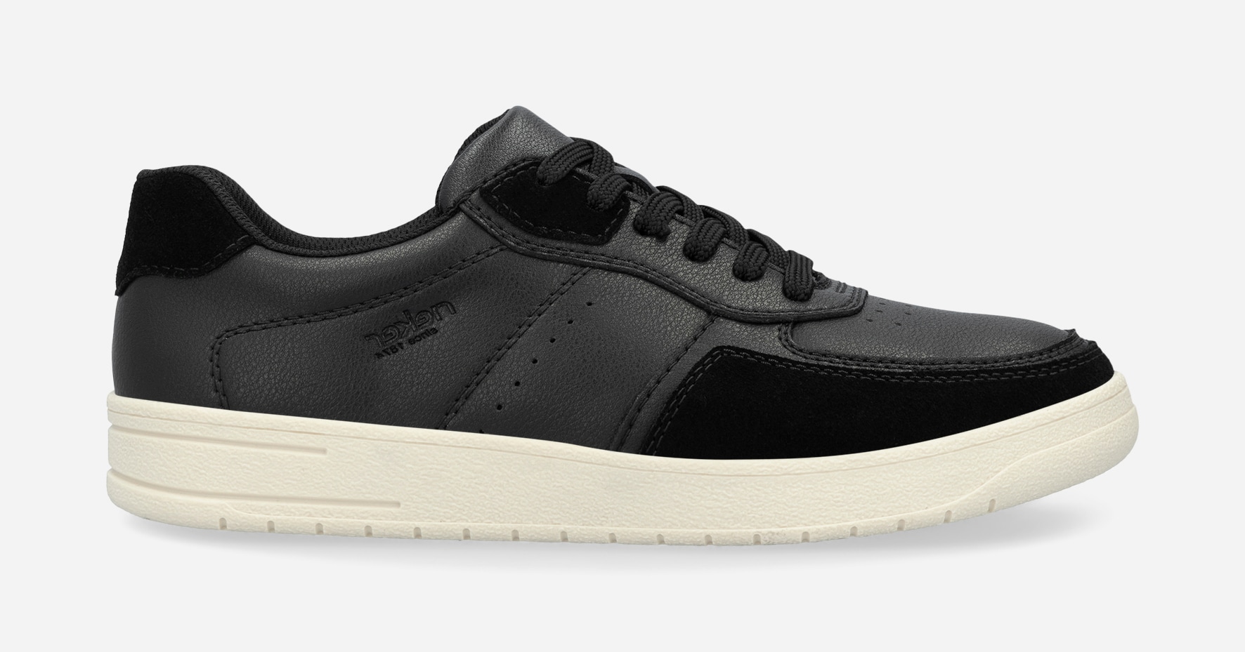 RIEKER, Promenadskor med snörning Svarta