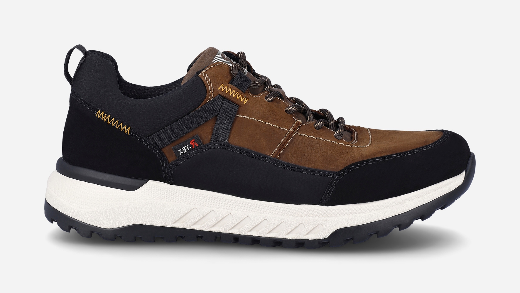 RIEKER, Promenadskor med snörning Bruna