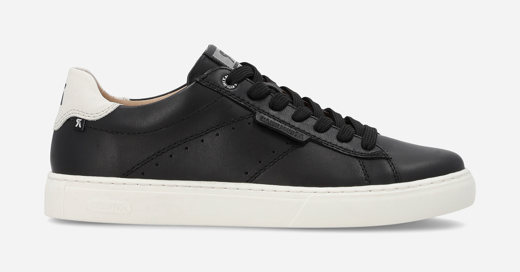 RIEKER, Promenadskor med snörning Svarta