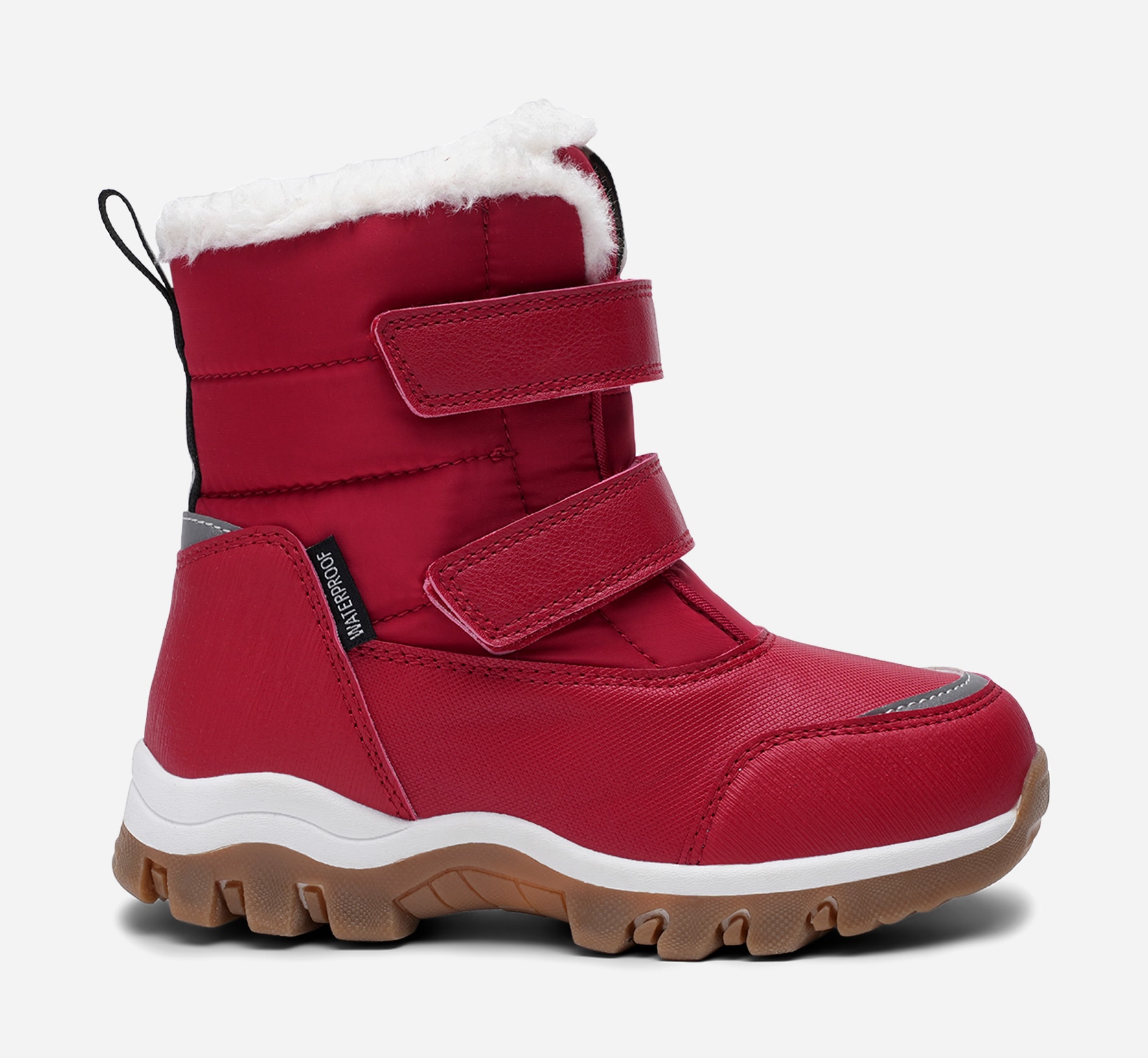 LINEAR, Varmfodrade kängor waterproof Röda