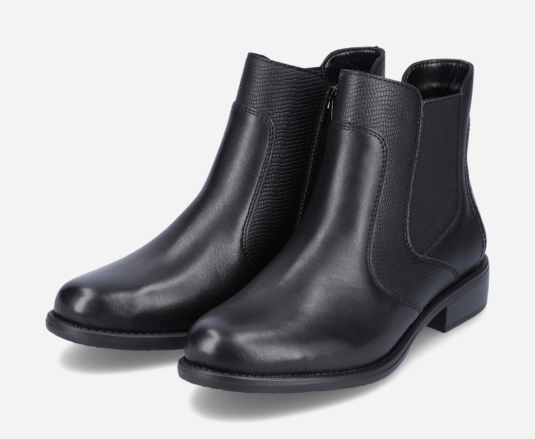 REMONTE, Boots med dragkedja Svarta