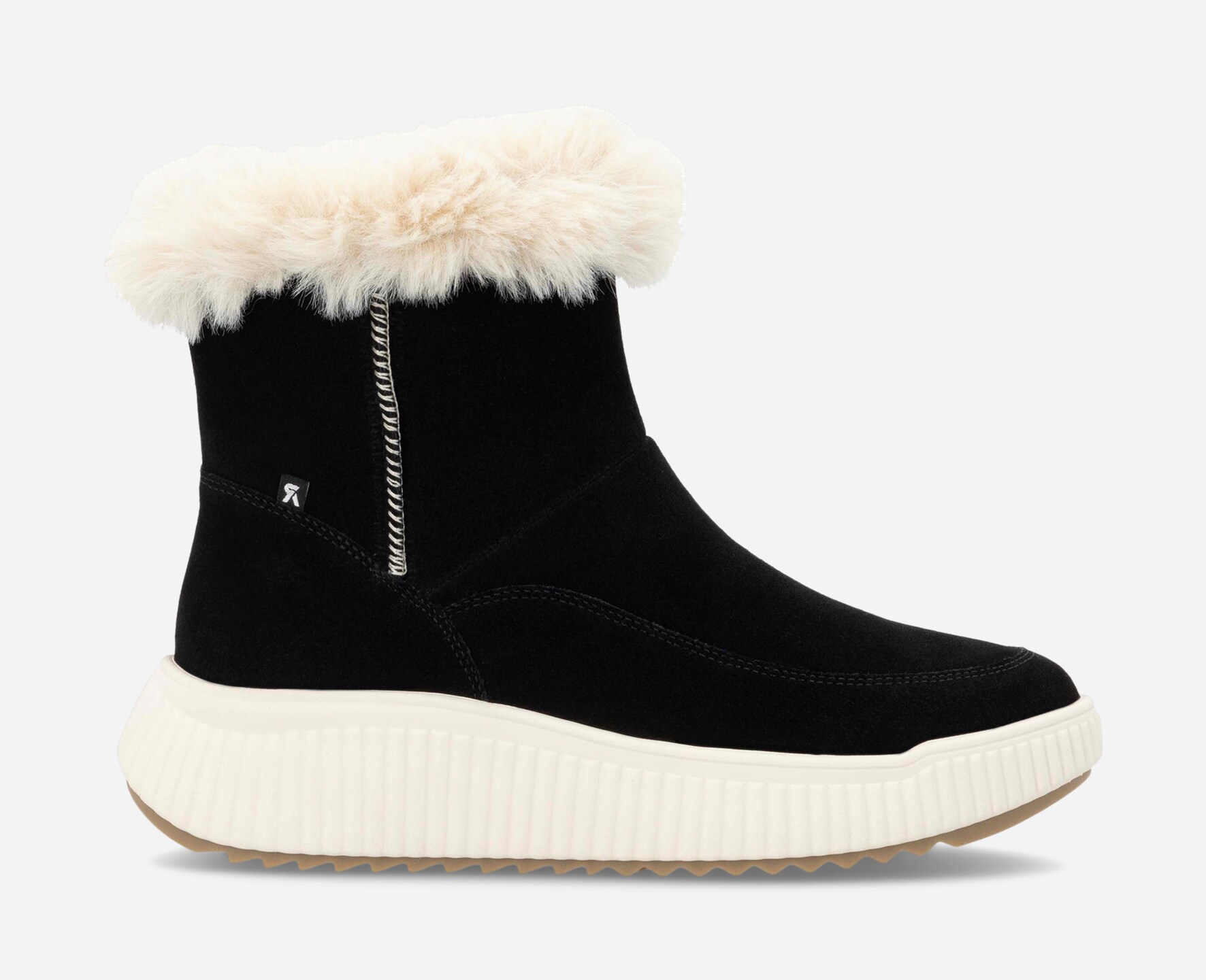 RIEKER, Varmfodrade höga sneakers Svarta