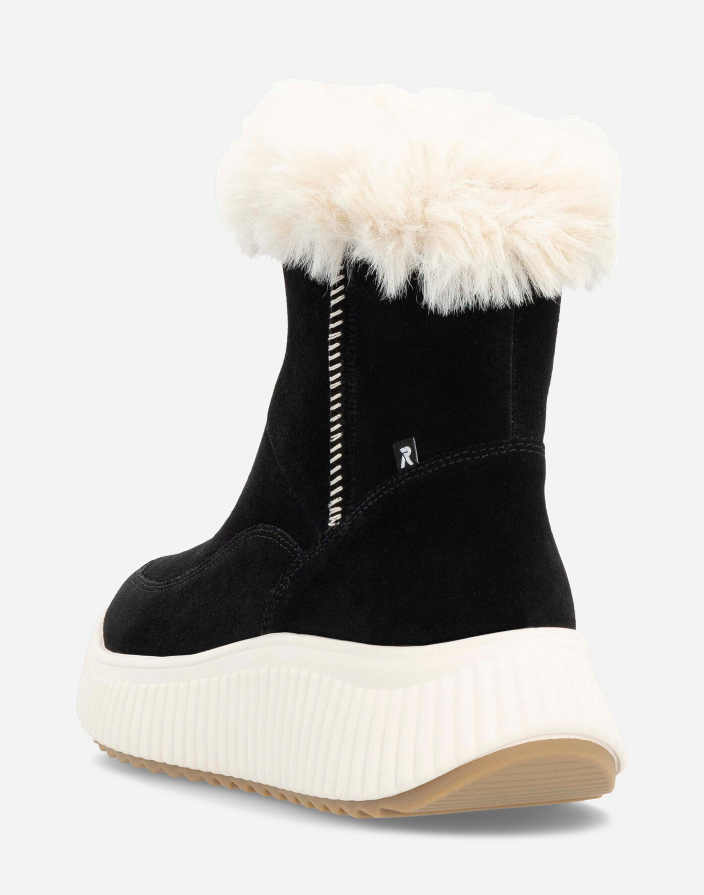 RIEKER, Varmfodrade höga sneakers Svarta