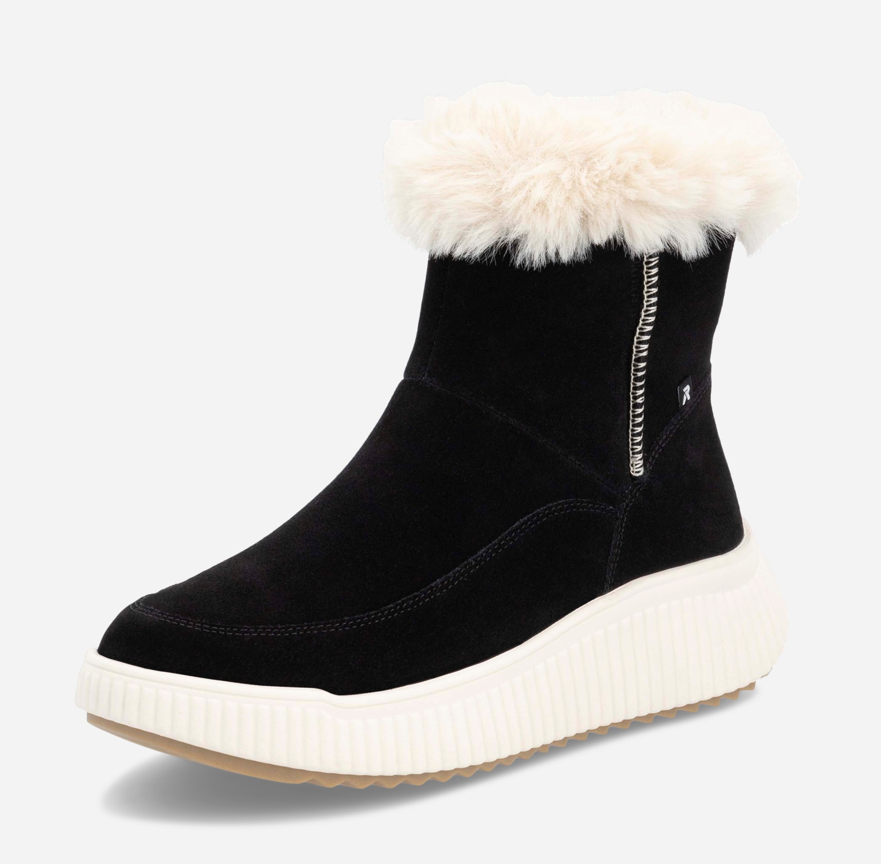 RIEKER, Varmfodrade höga sneakers Svarta
