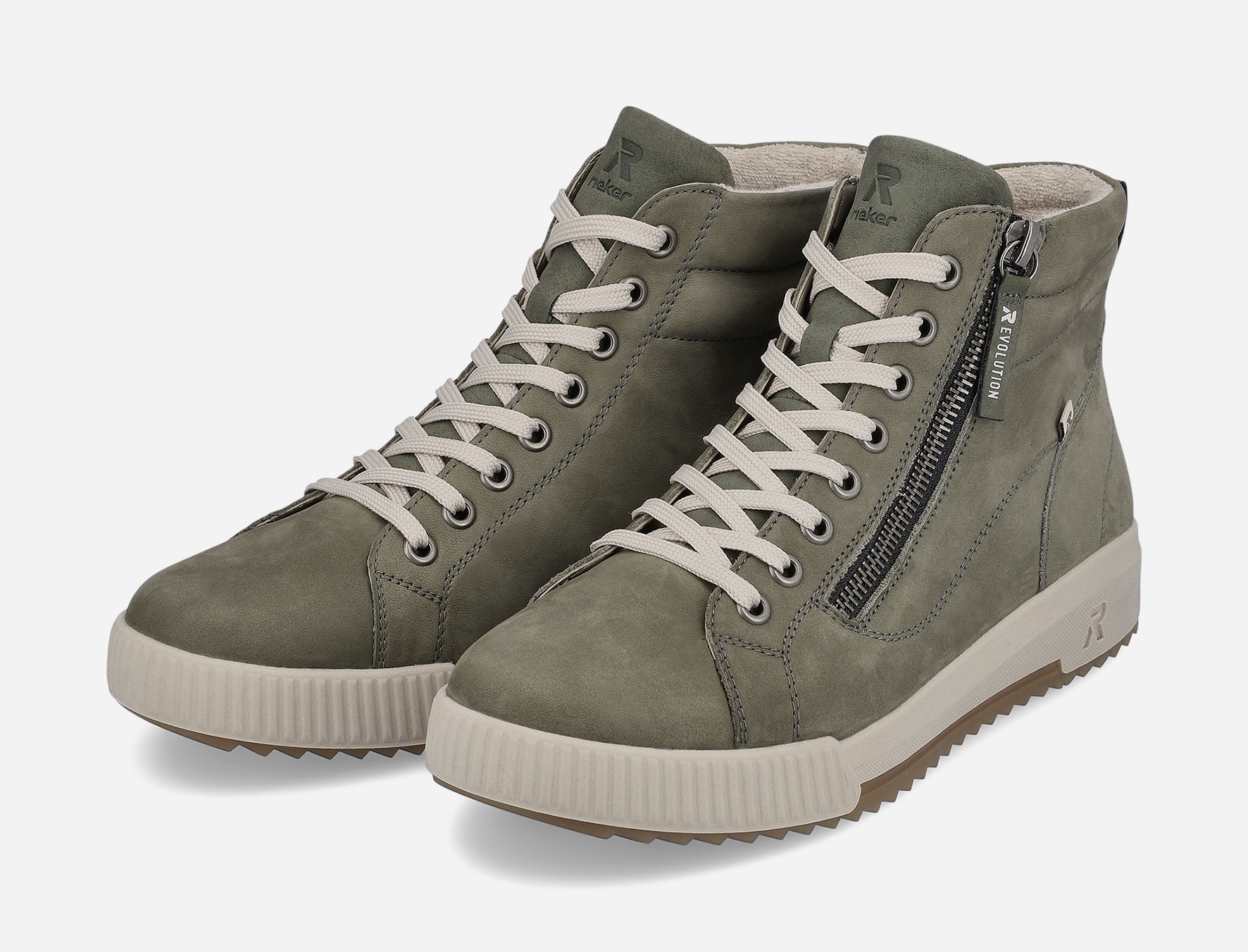 RIEKER, Höga sneakers Gråa