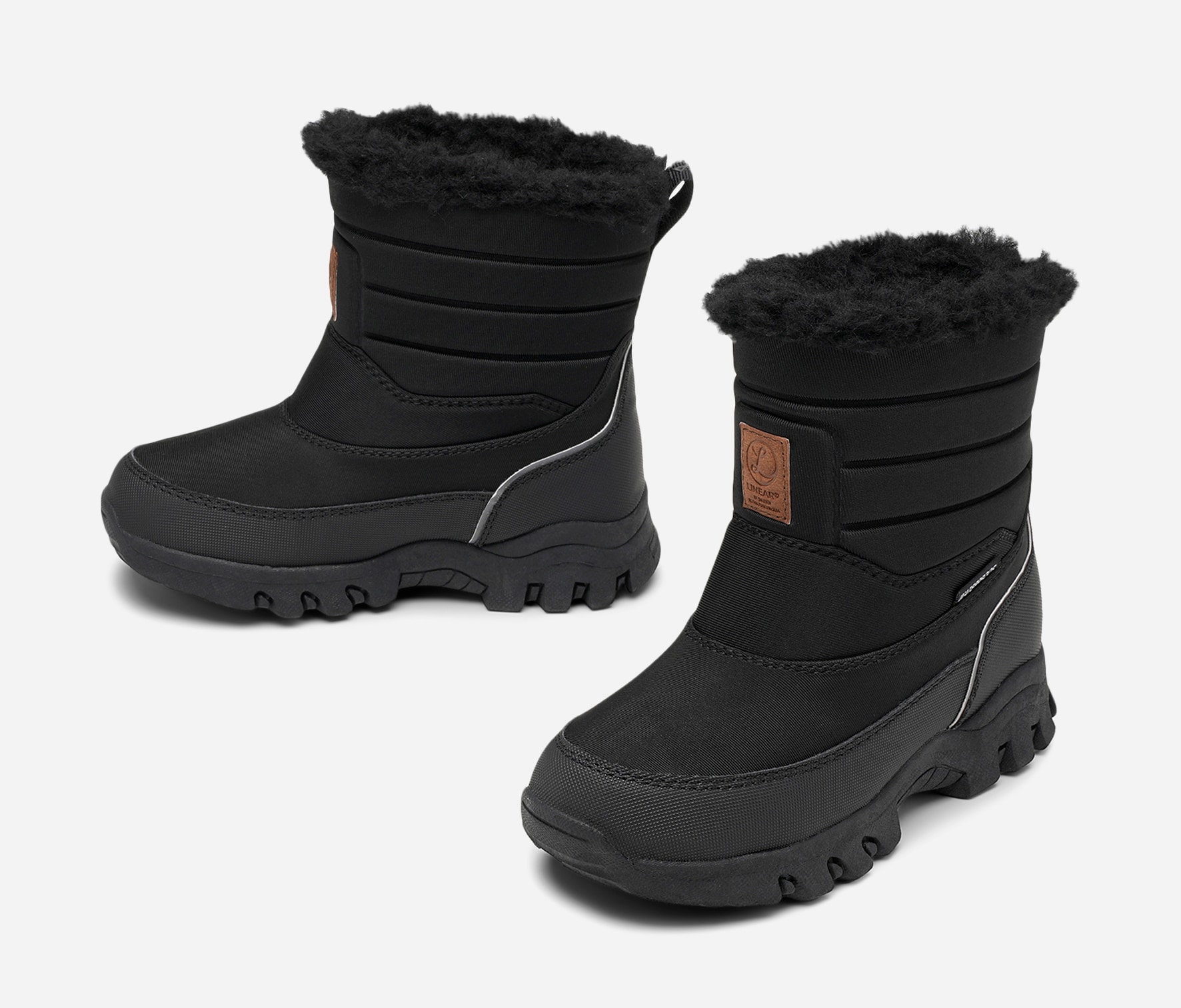 LINEAR, Varmfodrade stövlar, waterproof Svarta